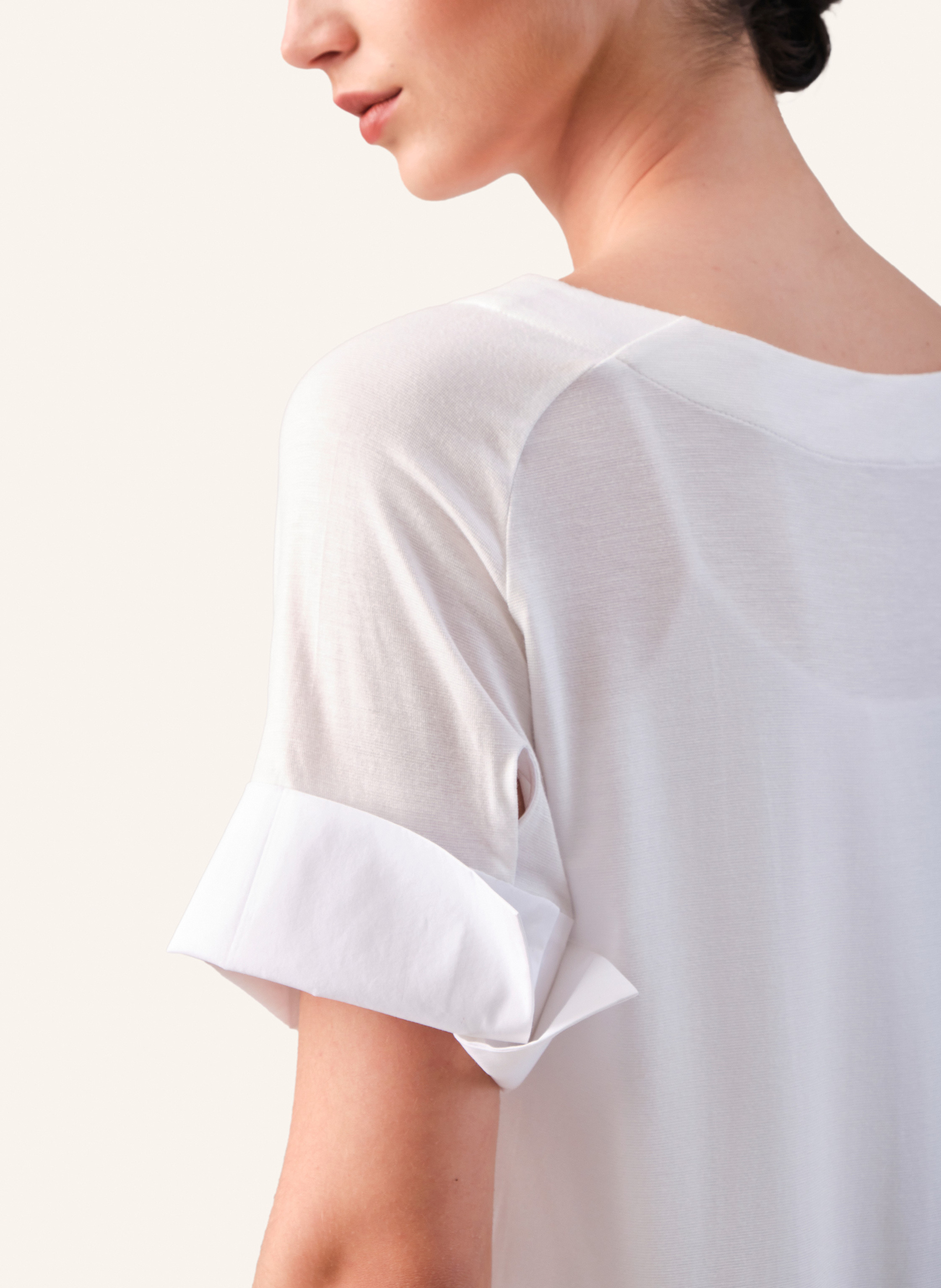 Thumbnail - Helene Galwas T-Shirt Aus Viskose Arielre weiss