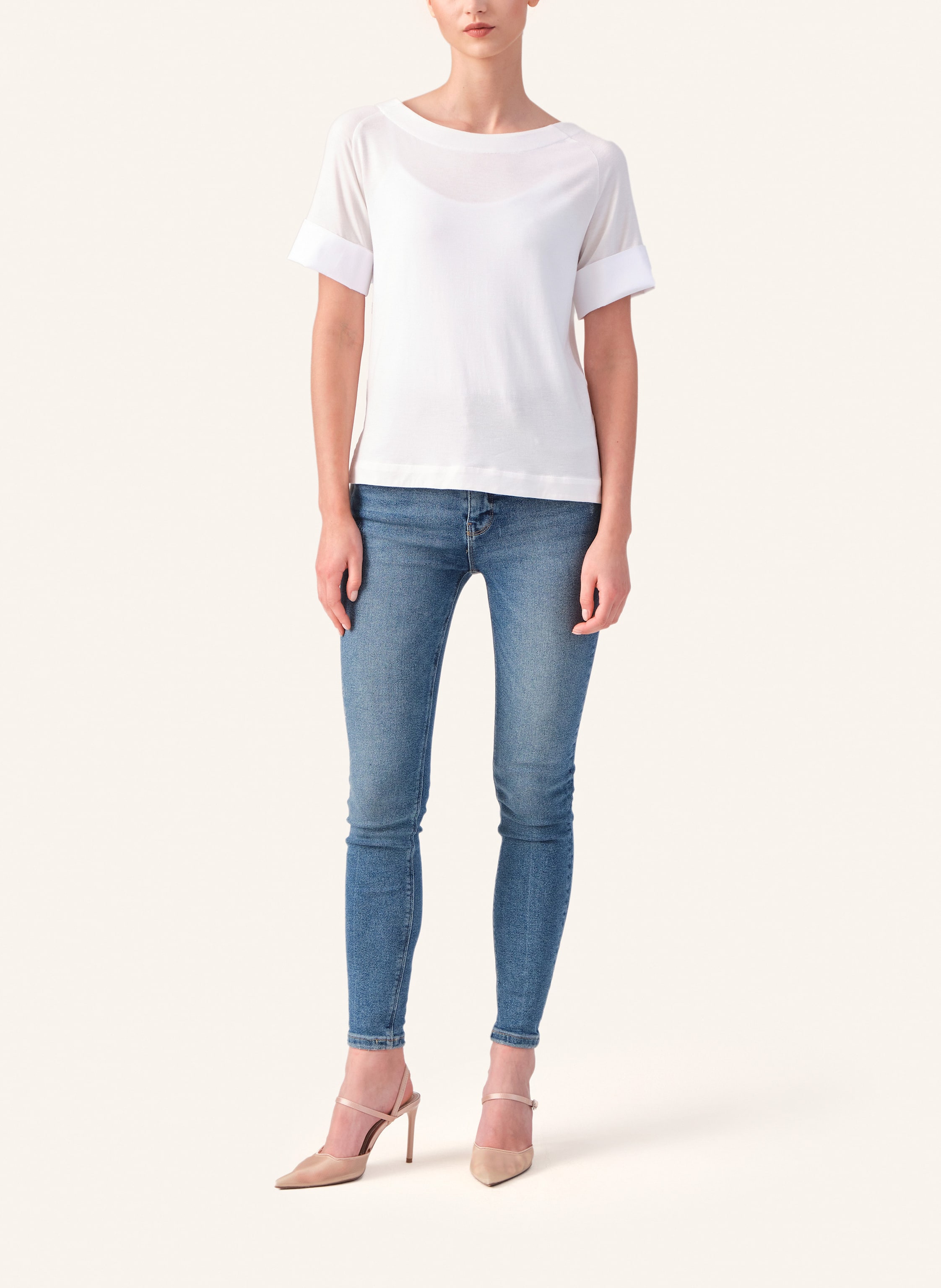 Thumbnail - Helene Galwas T-Shirt Aus Viskose Arielre weiss