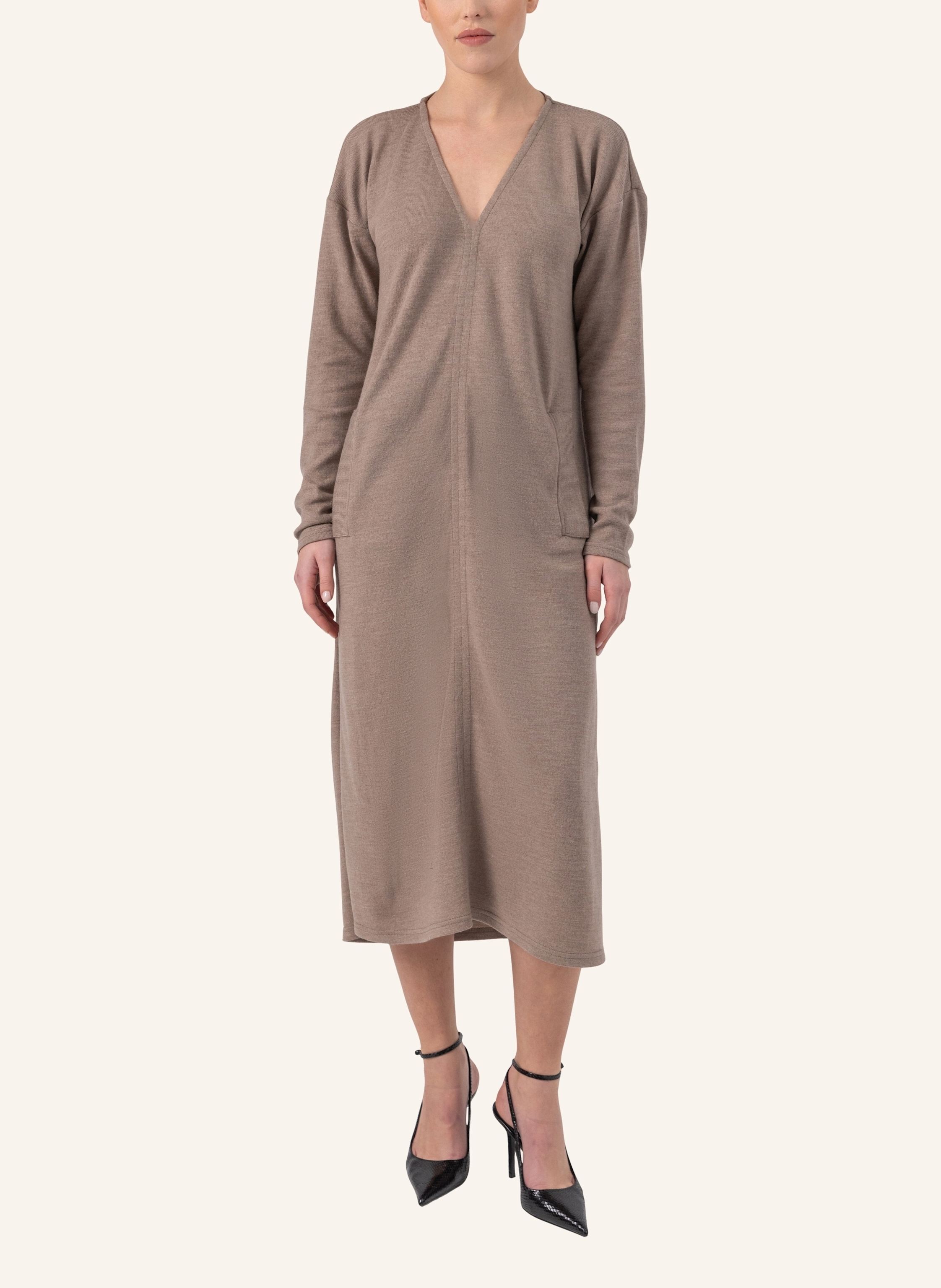 Thumbnail - Helene Galwas Kleid Aus Wolle Chloére braun