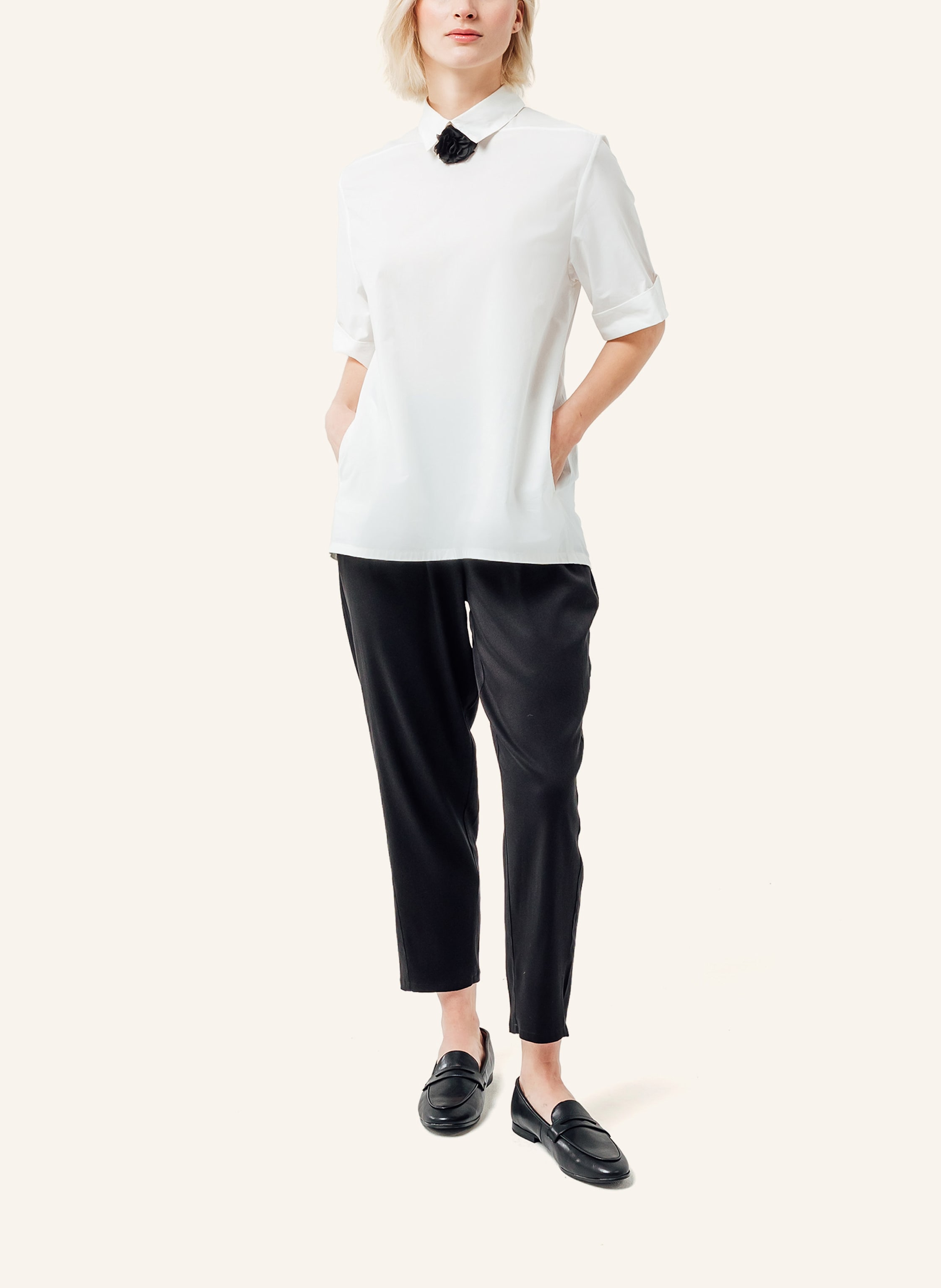 Thumbnail - Helene Galwas Bluse Aus Baumwolle Fayre weiss