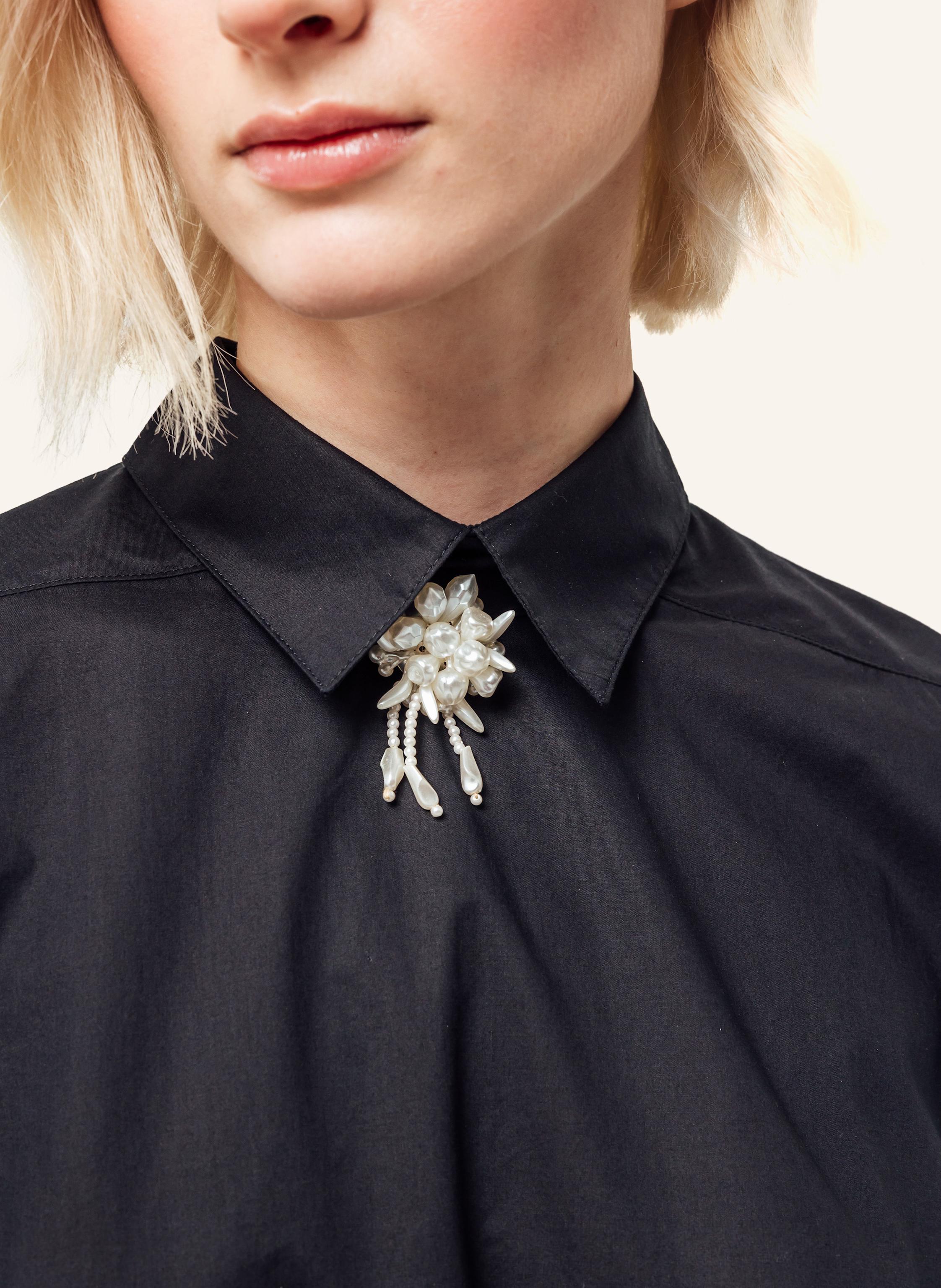 Thumbnail - Helene Galwas Bluse Aus Baumwolle Fayre schwarz