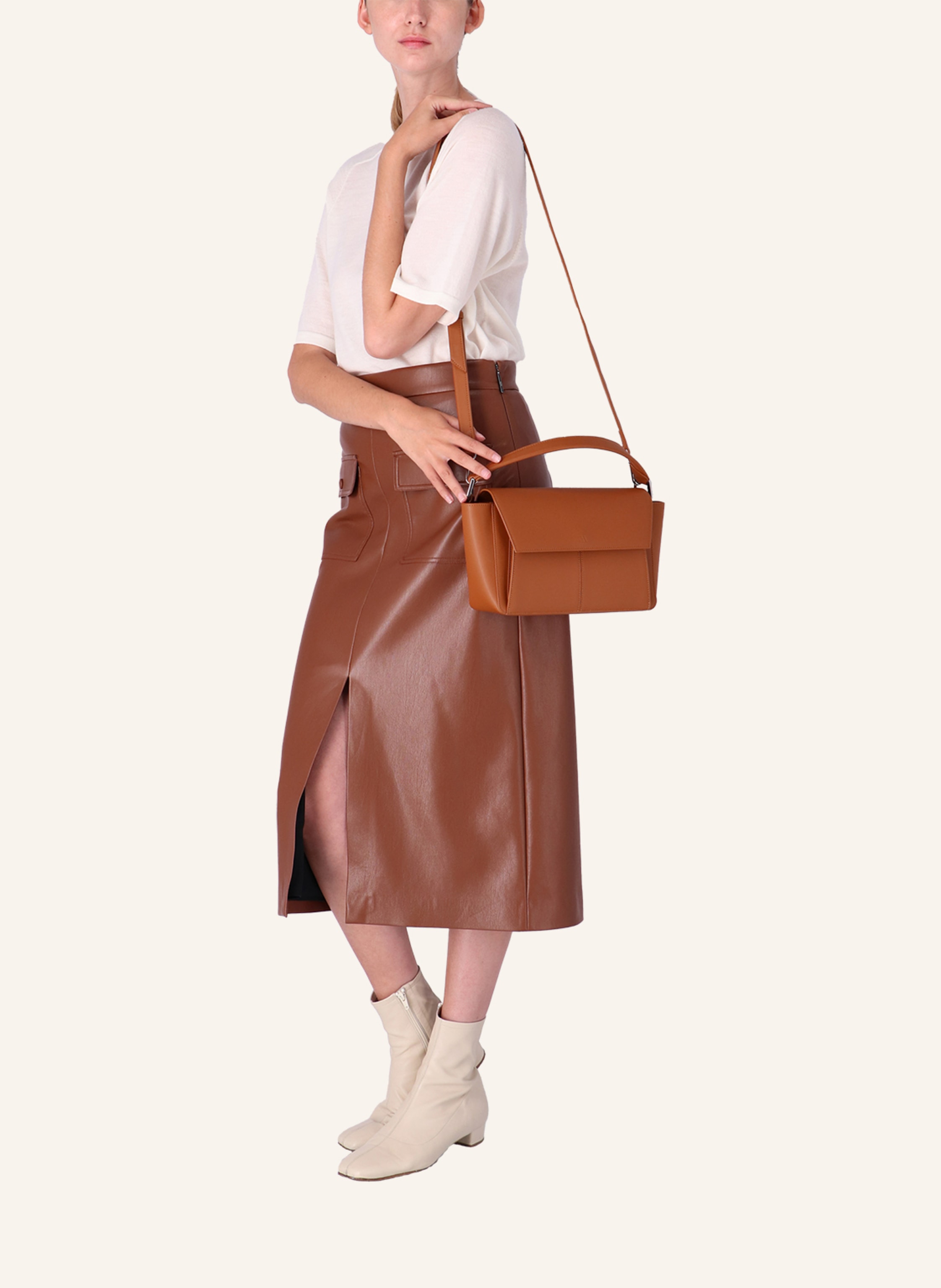 Thumbnail - Kaai Umhängetasche Ikon braun