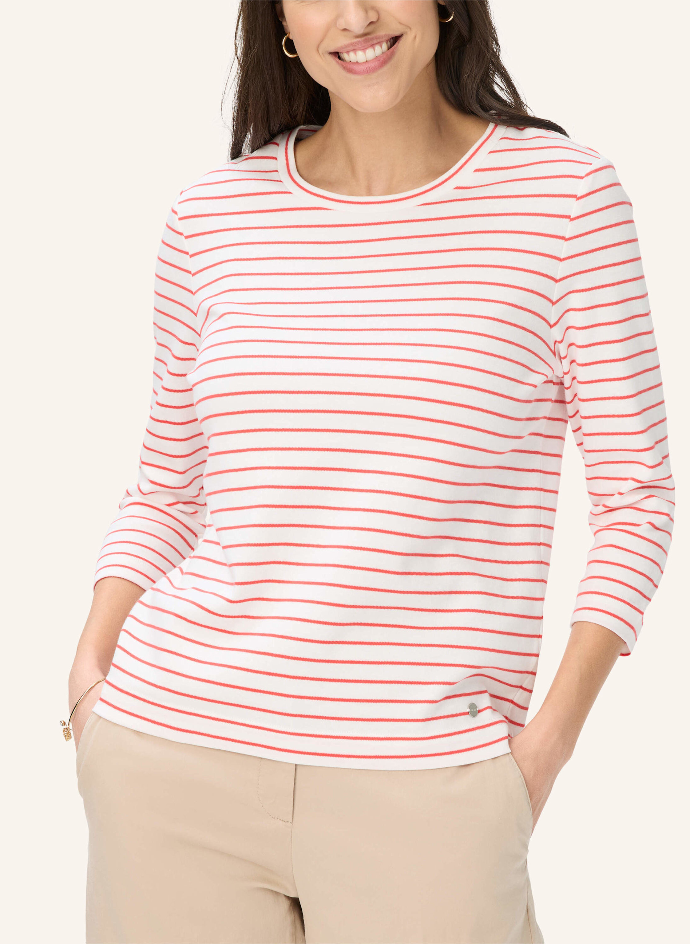 Thumbnail - Brax Shirt Mit 3/4-Arm Style Cira rot