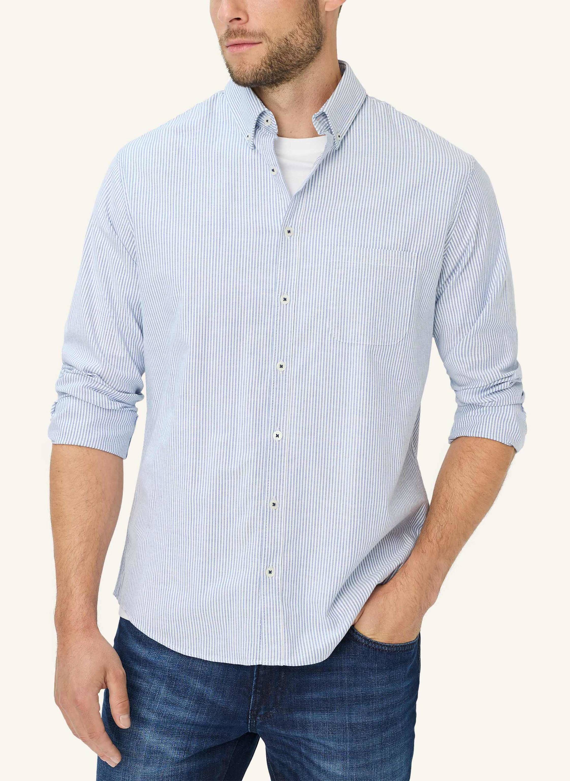 Thumbnail - Brax Oxfordhemd Style Daniel blau