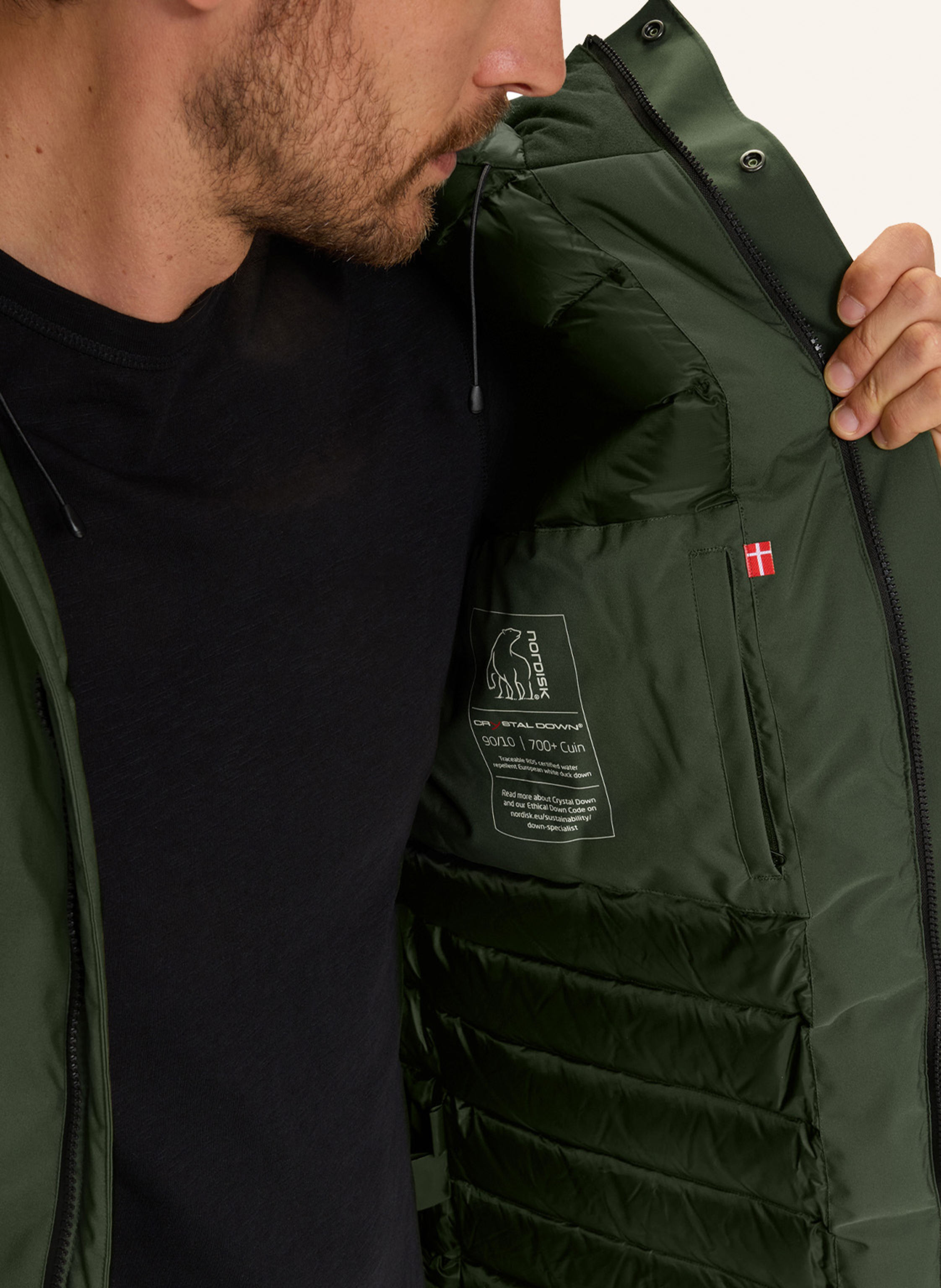 Thumbnail - Nordisk Daunenparka Jarvi gruen