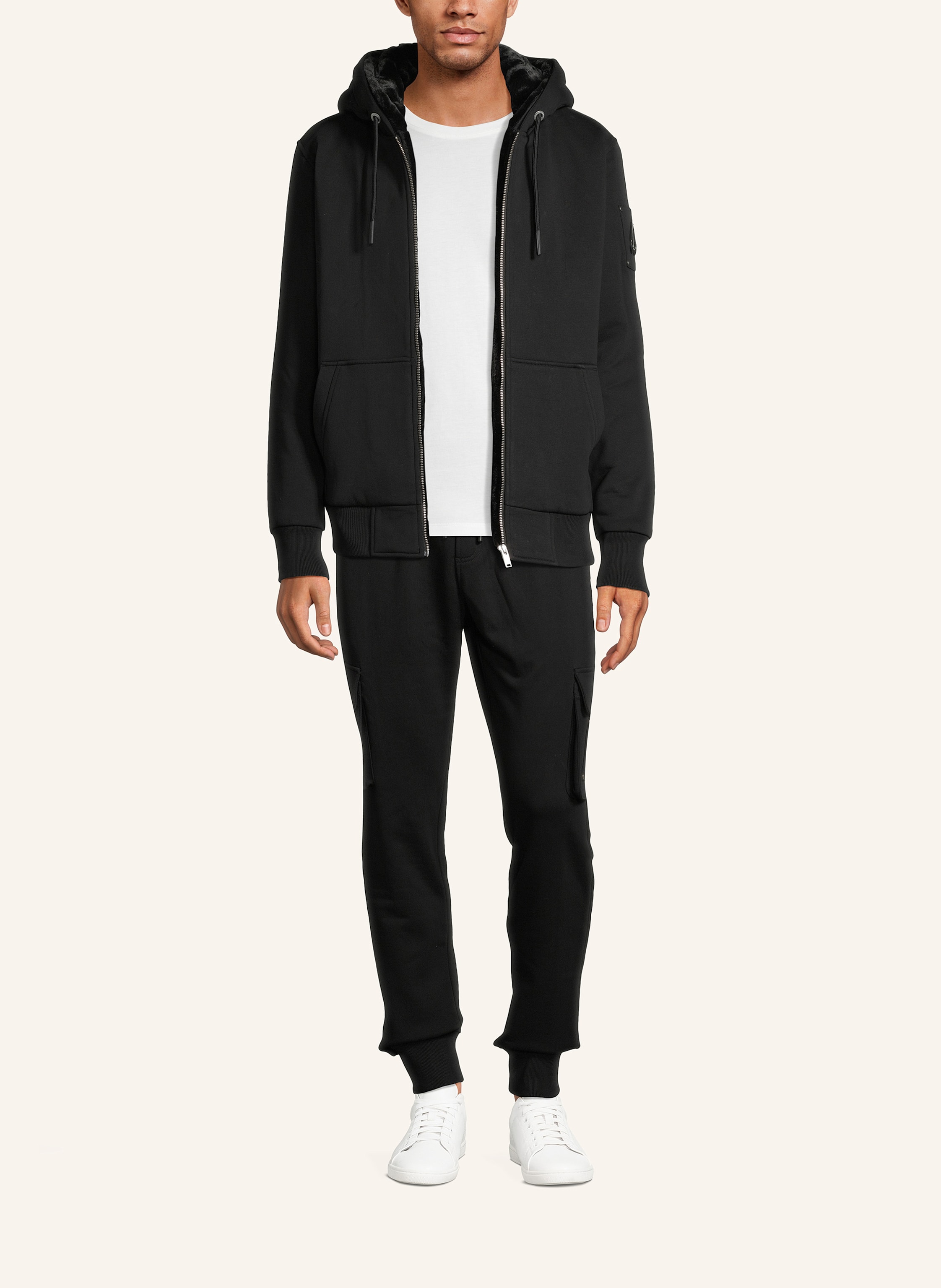 Thumbnail - Moose Knuckles Sweatjacke Classic Bunny schwarz