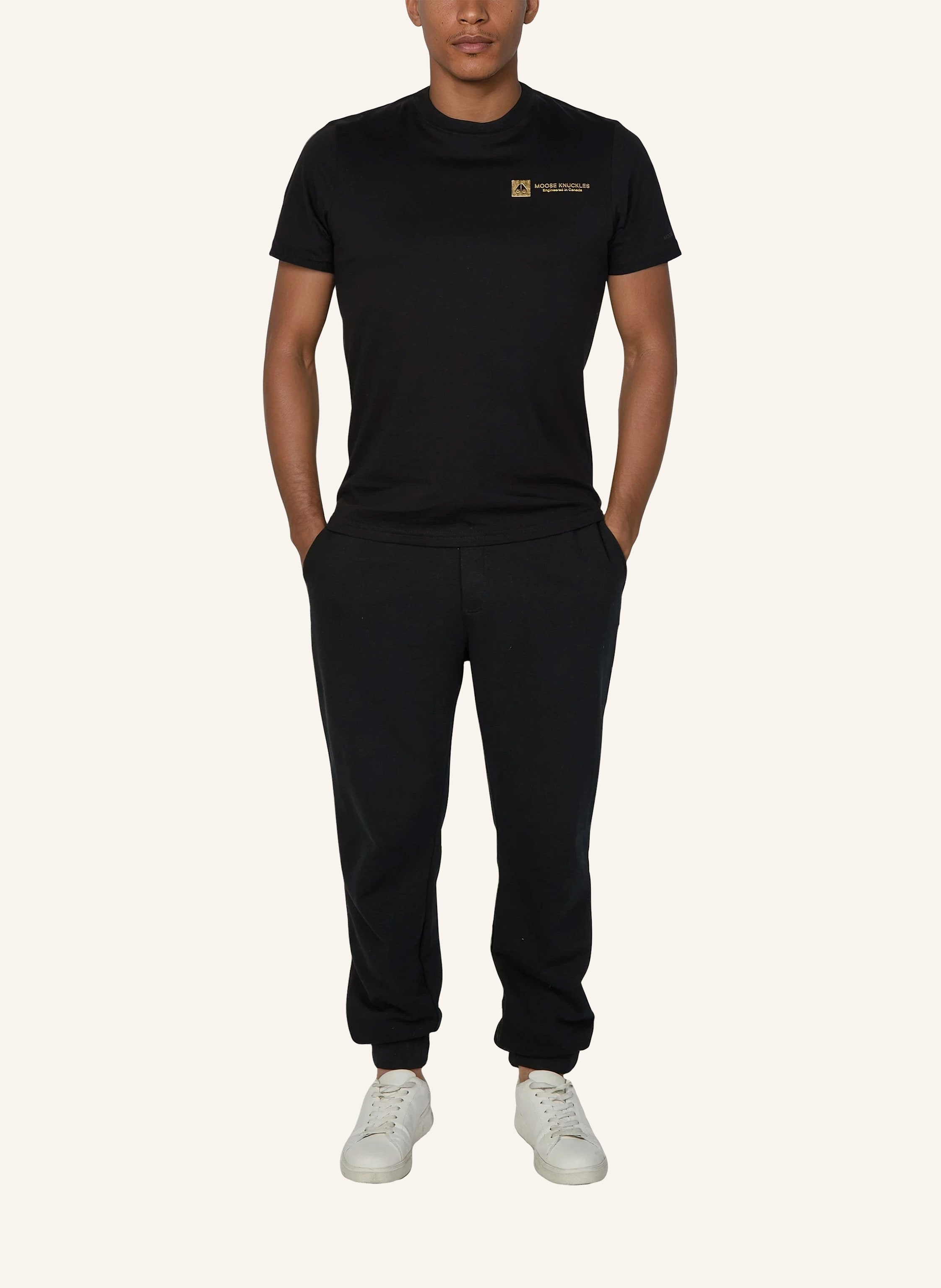 Thumbnail - Moose Knuckles T-Shirt Keshi Gold schwarz