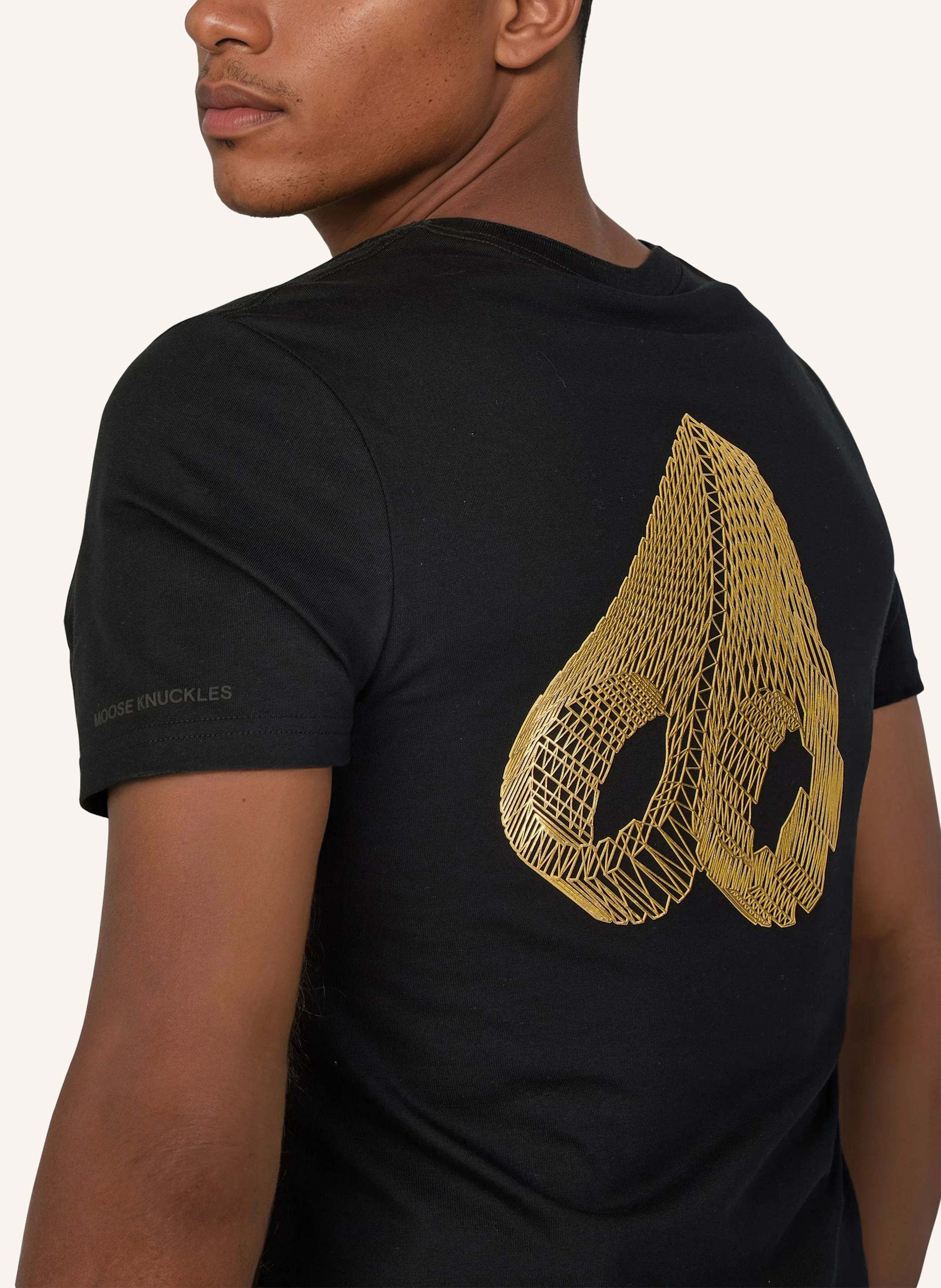 Thumbnail - Moose Knuckles T-Shirt Keshi Gold schwarz