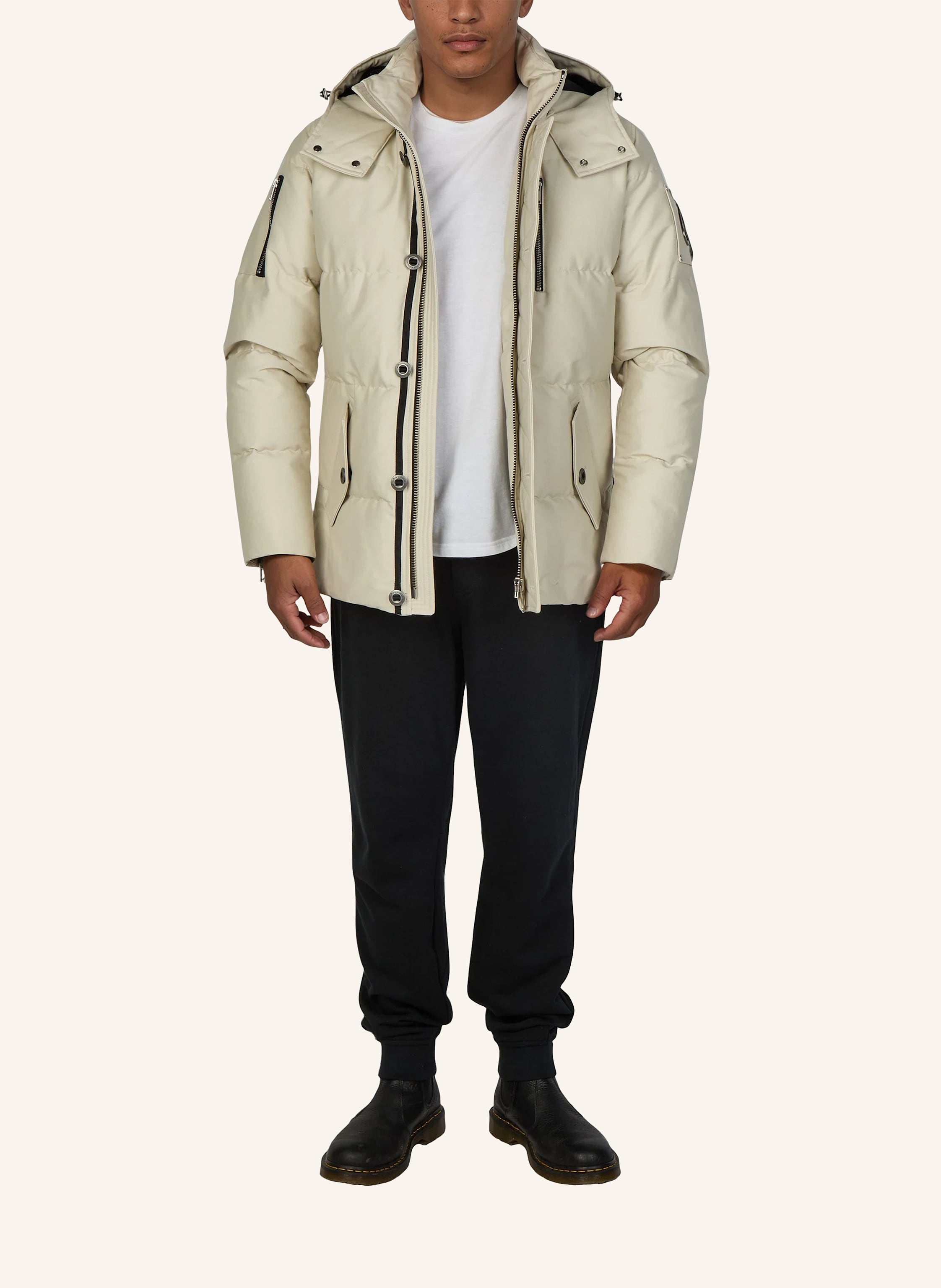 Thumbnail - Moose Knuckles Daunenjacke Original 3q beige