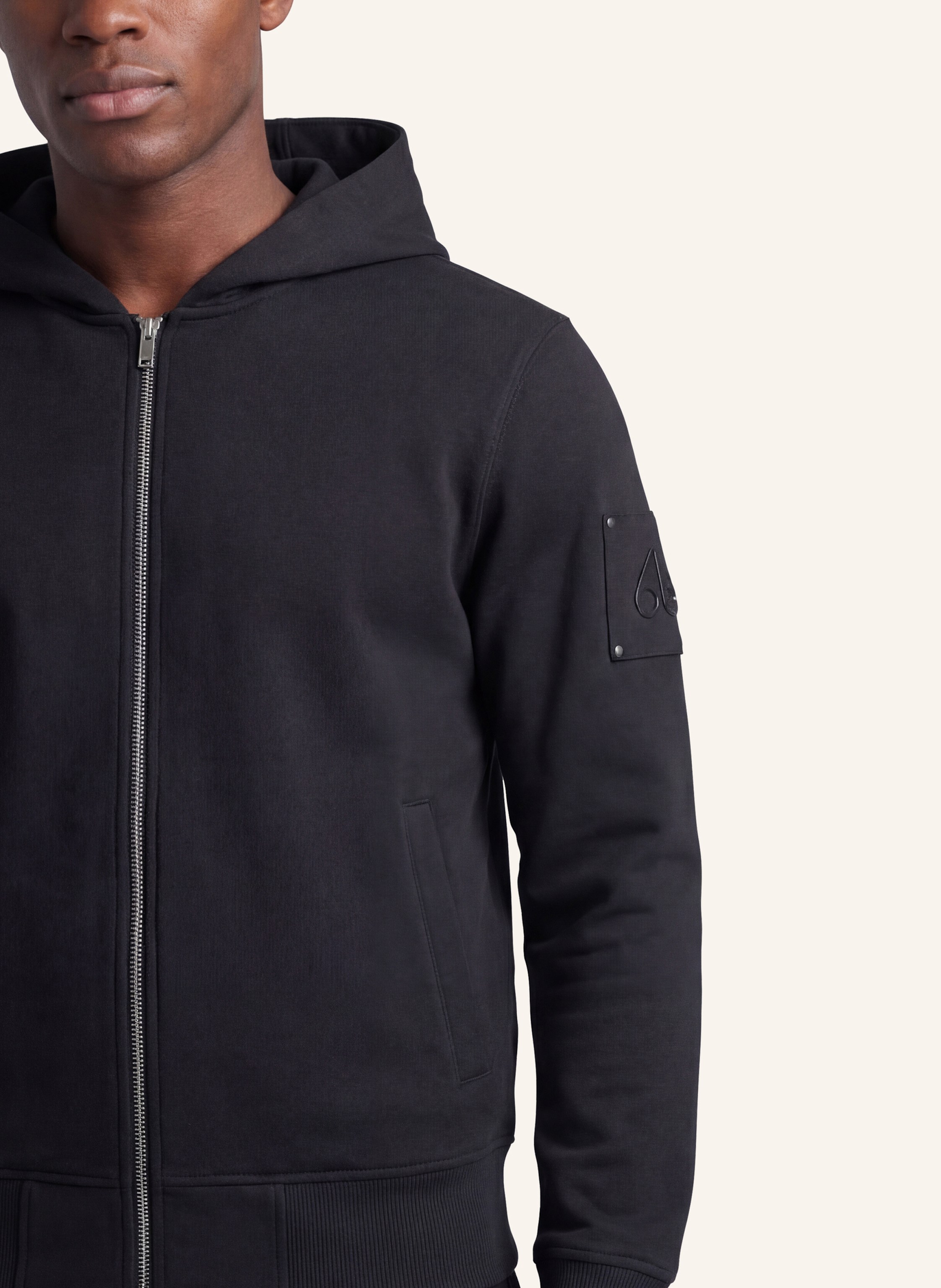 Thumbnail - Moose Knuckles Sweatjacke Hartsfield Zip-Up schwarz