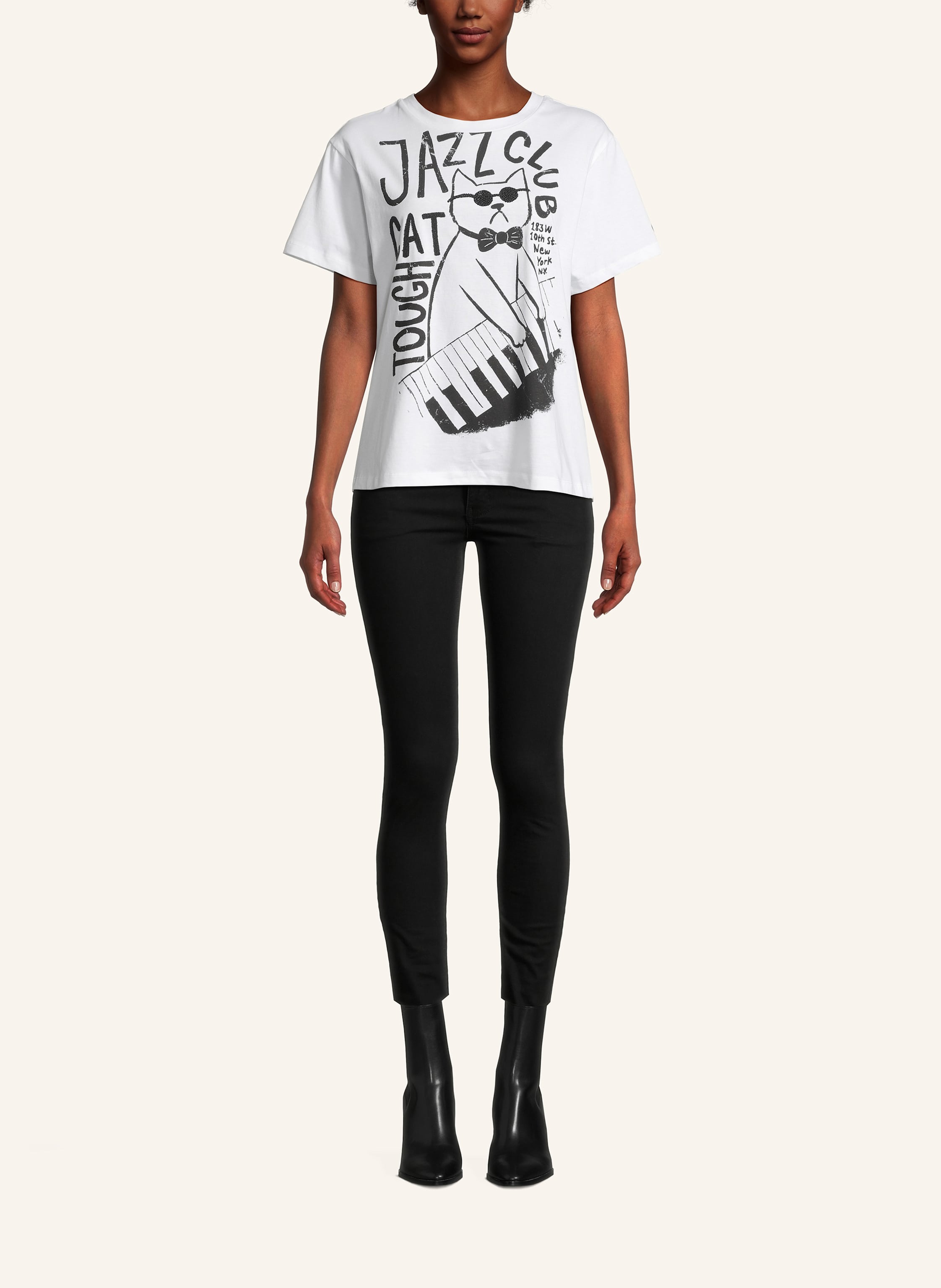 Thumbnail - Princess Goes Hollywood T-Shirt Mit Schmucksteinen weiss