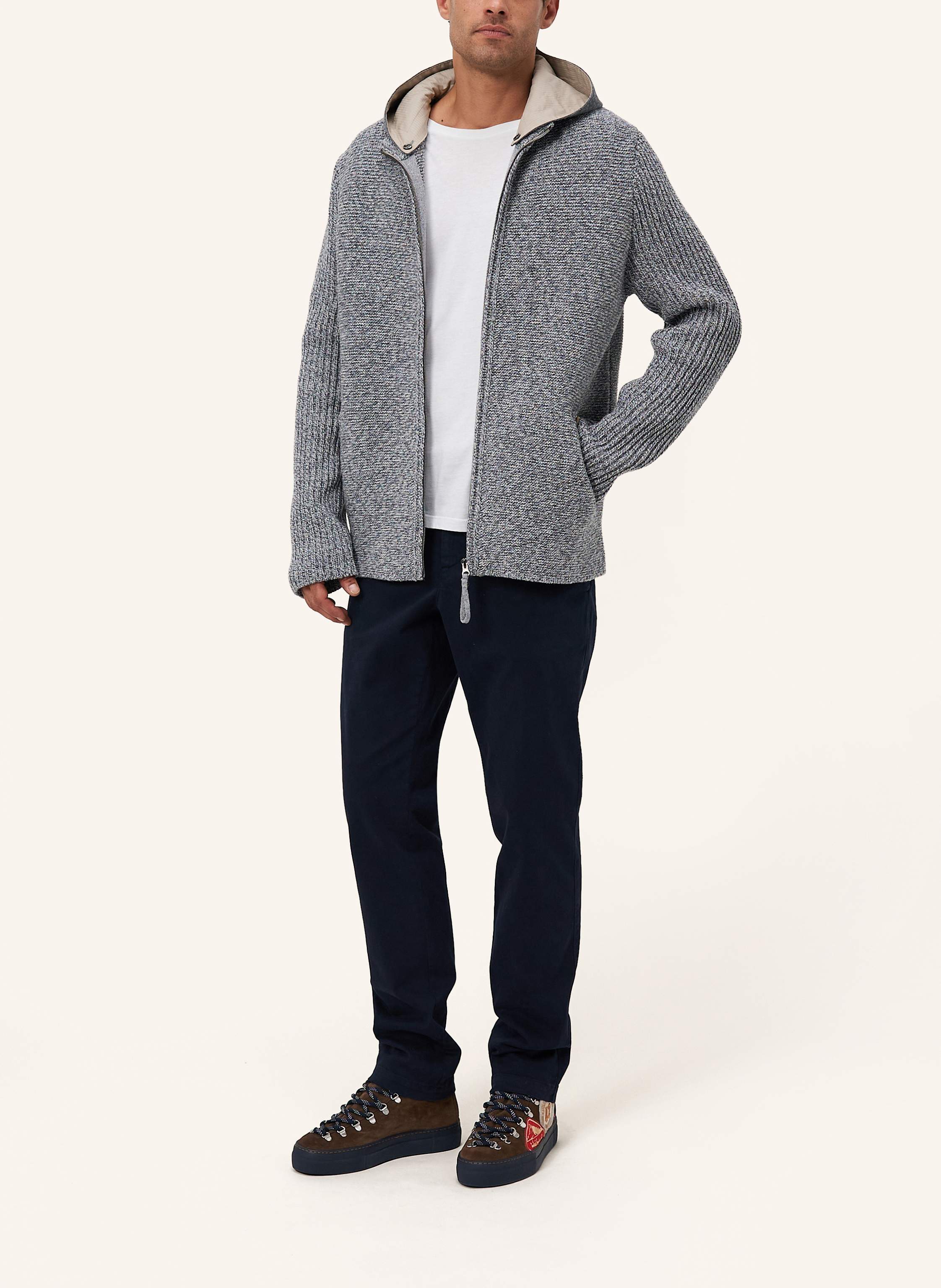 Thumbnail - Luis Trenker Strickjacke Luwallace grau