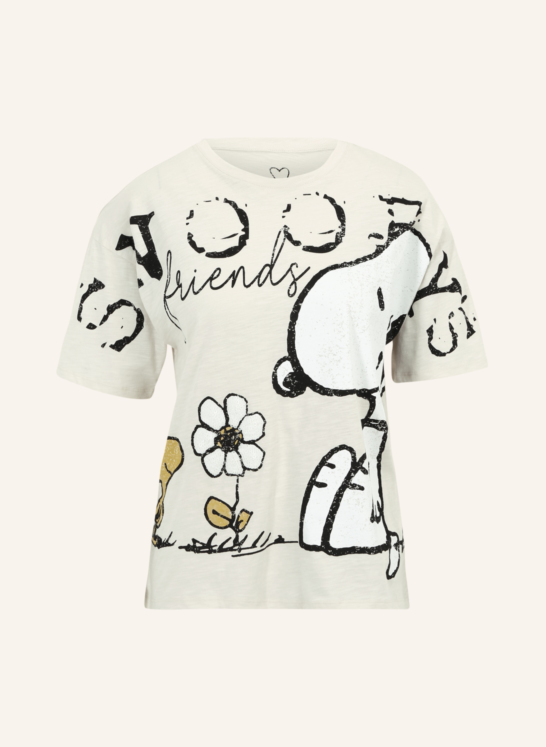 FrogBox T-Shirt mit Pailletten SNOOPY AND FRIEND in beige | T-Shirts
