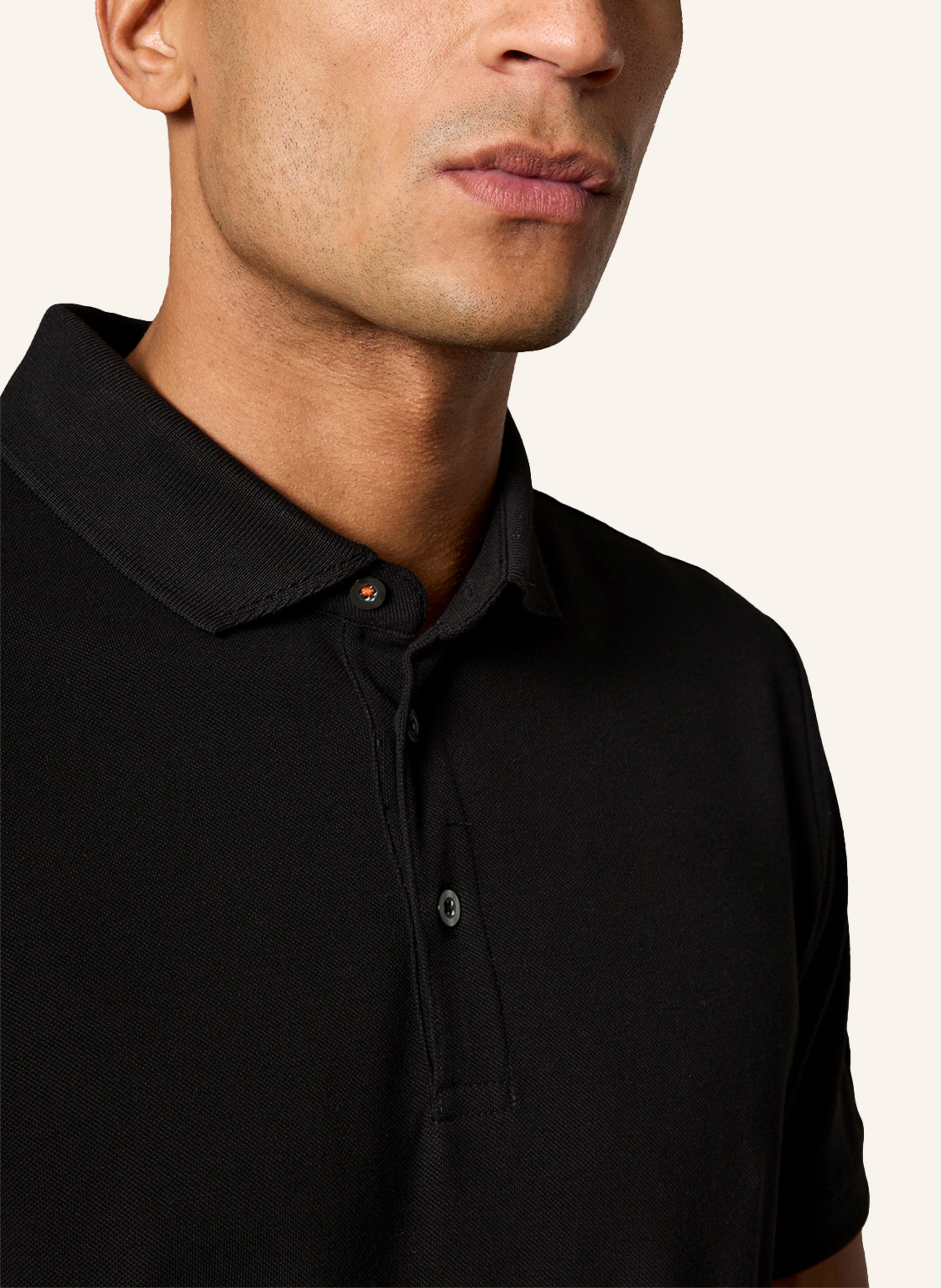 Thumbnail - Gebauer & Gebauer Piqué-Poloshirt Corto schwarz