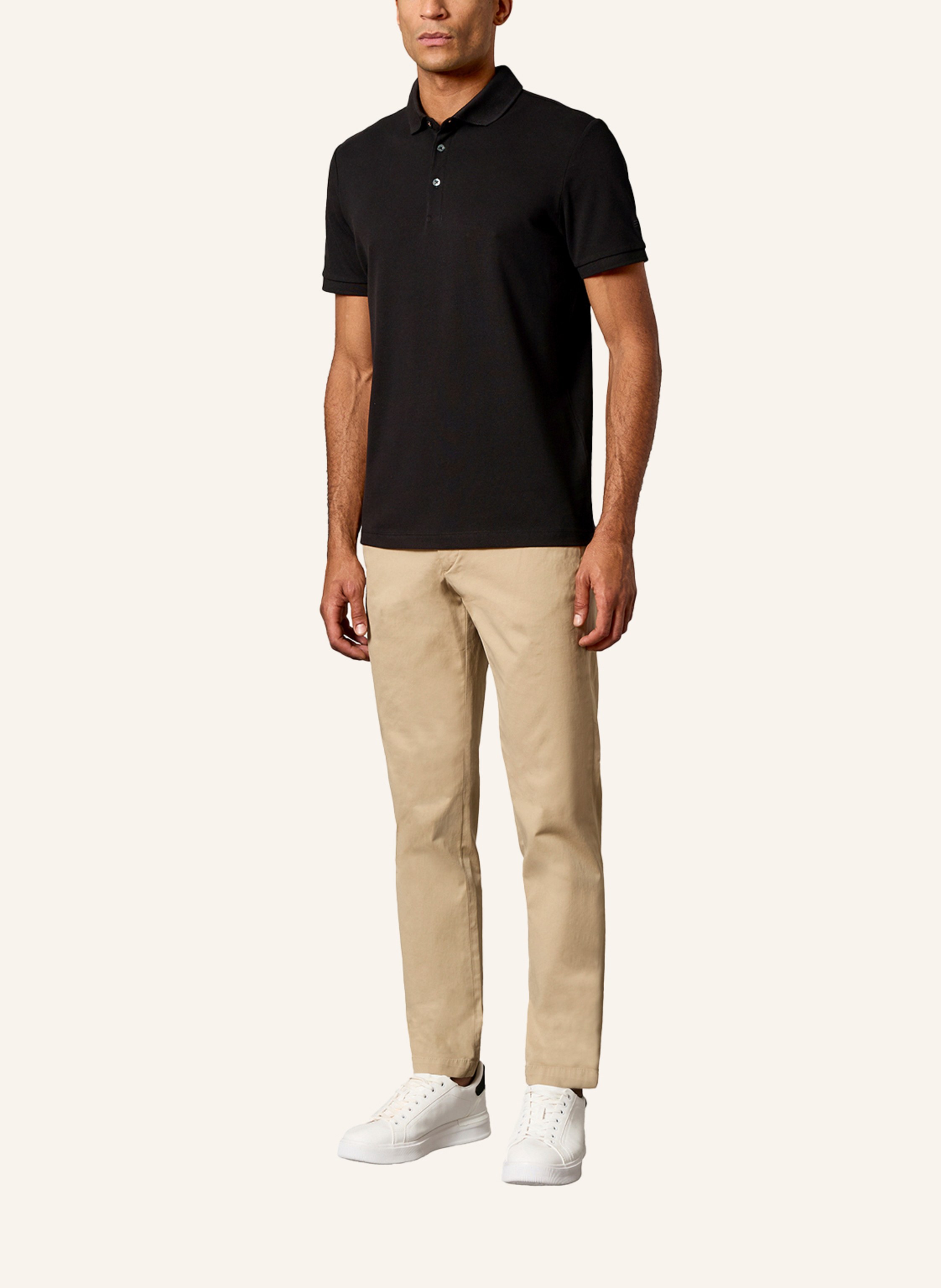 Thumbnail - Gebauer & Gebauer Piqué-Poloshirt Corto schwarz