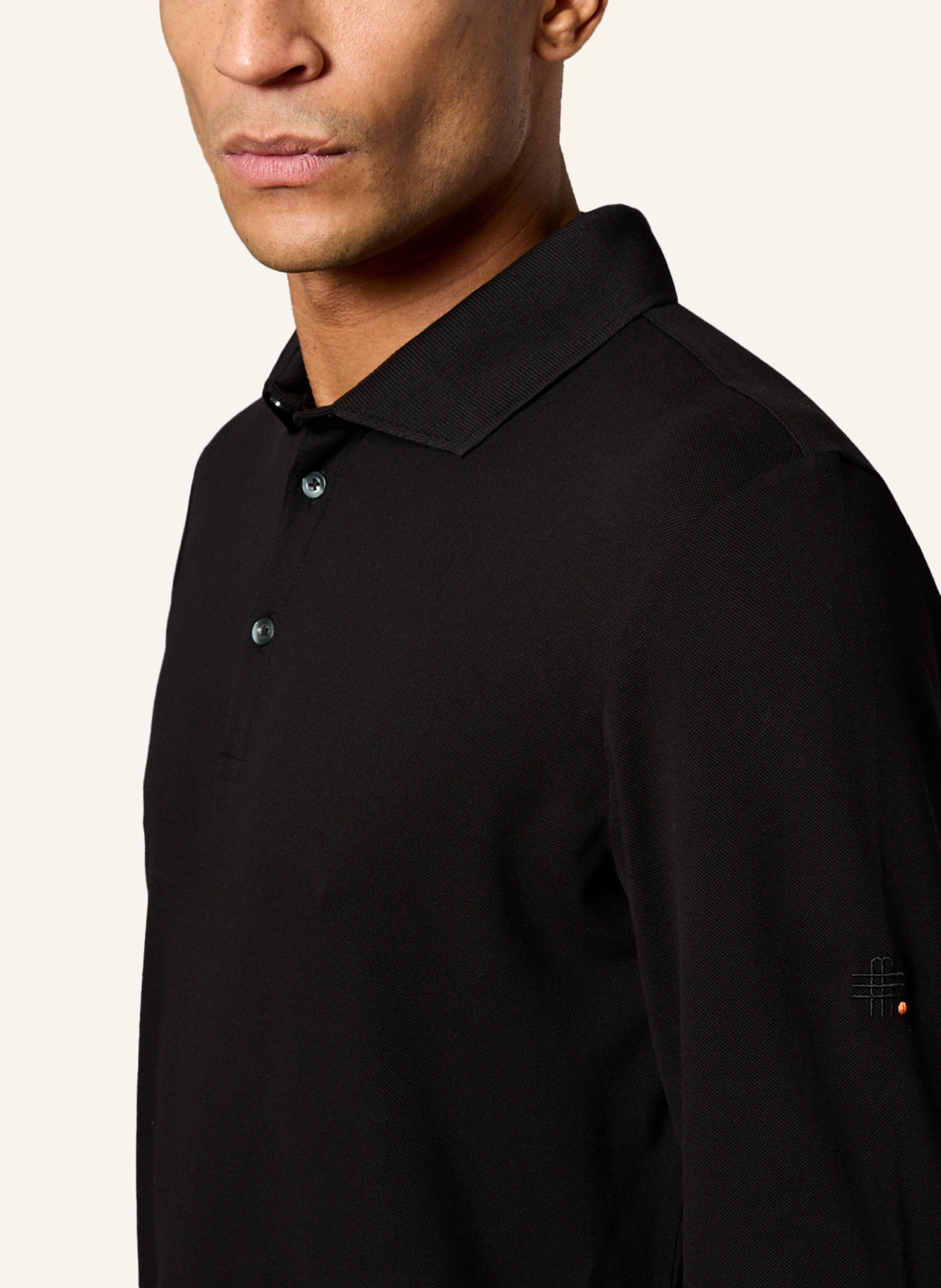 Thumbnail - Gebauer & Gebauer Piqué-Poloshirt Torino schwarz