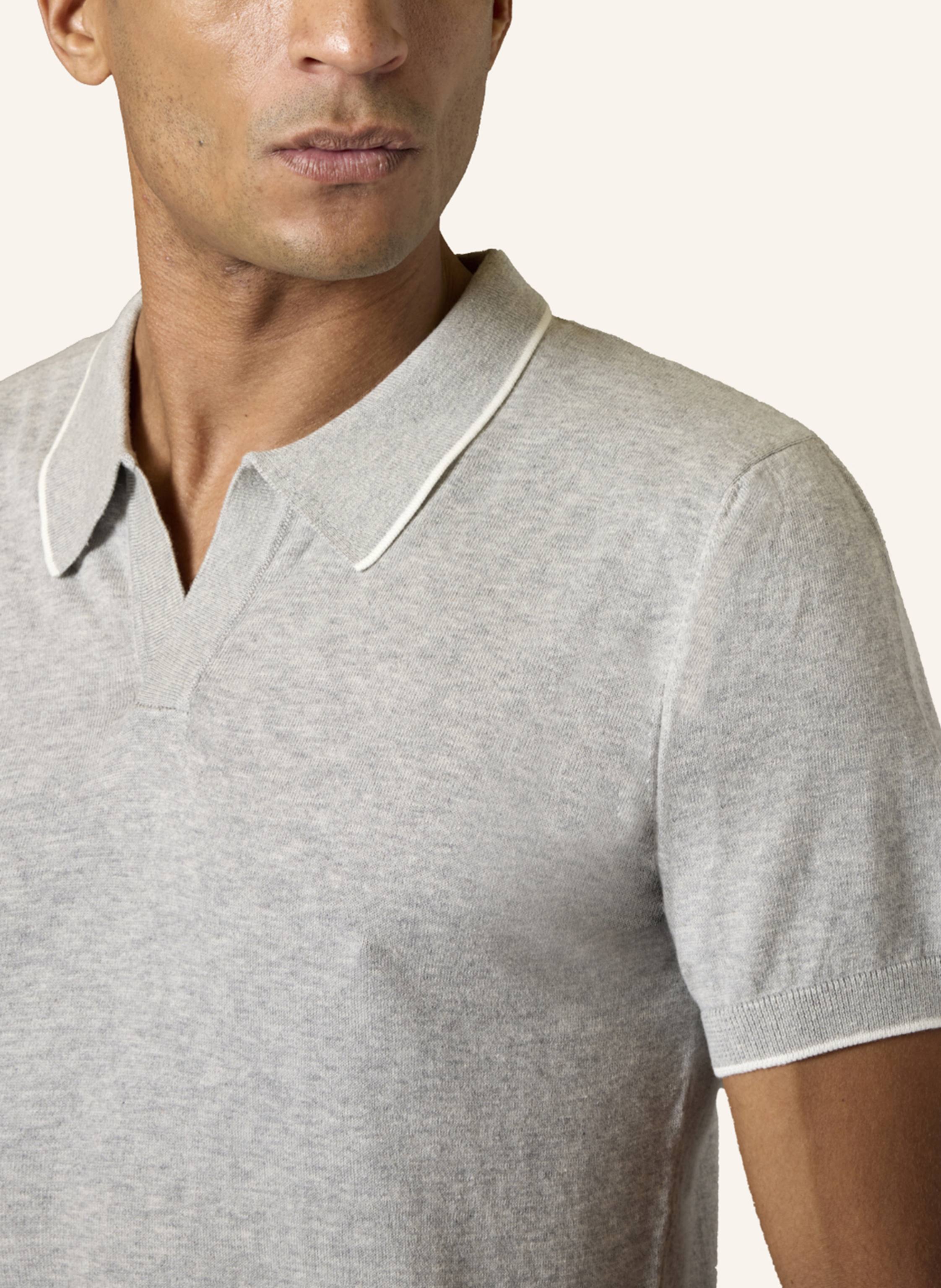 Thumbnail - Gebauer & Gebauer Strick-Poloshirt Clint grau