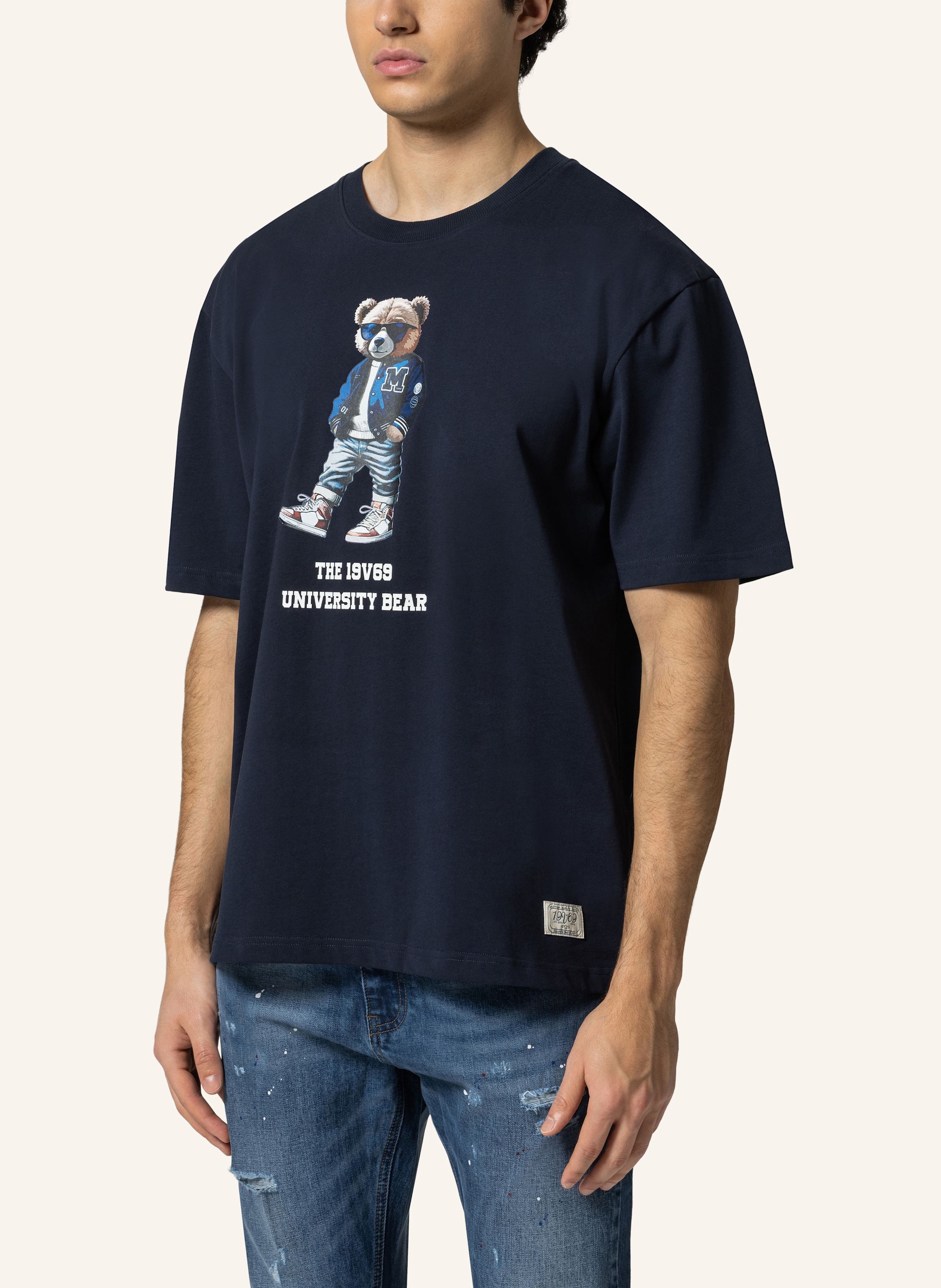 Thumbnail - 19V69 Italia Oversized T-Shirt Tamaro Bear blau