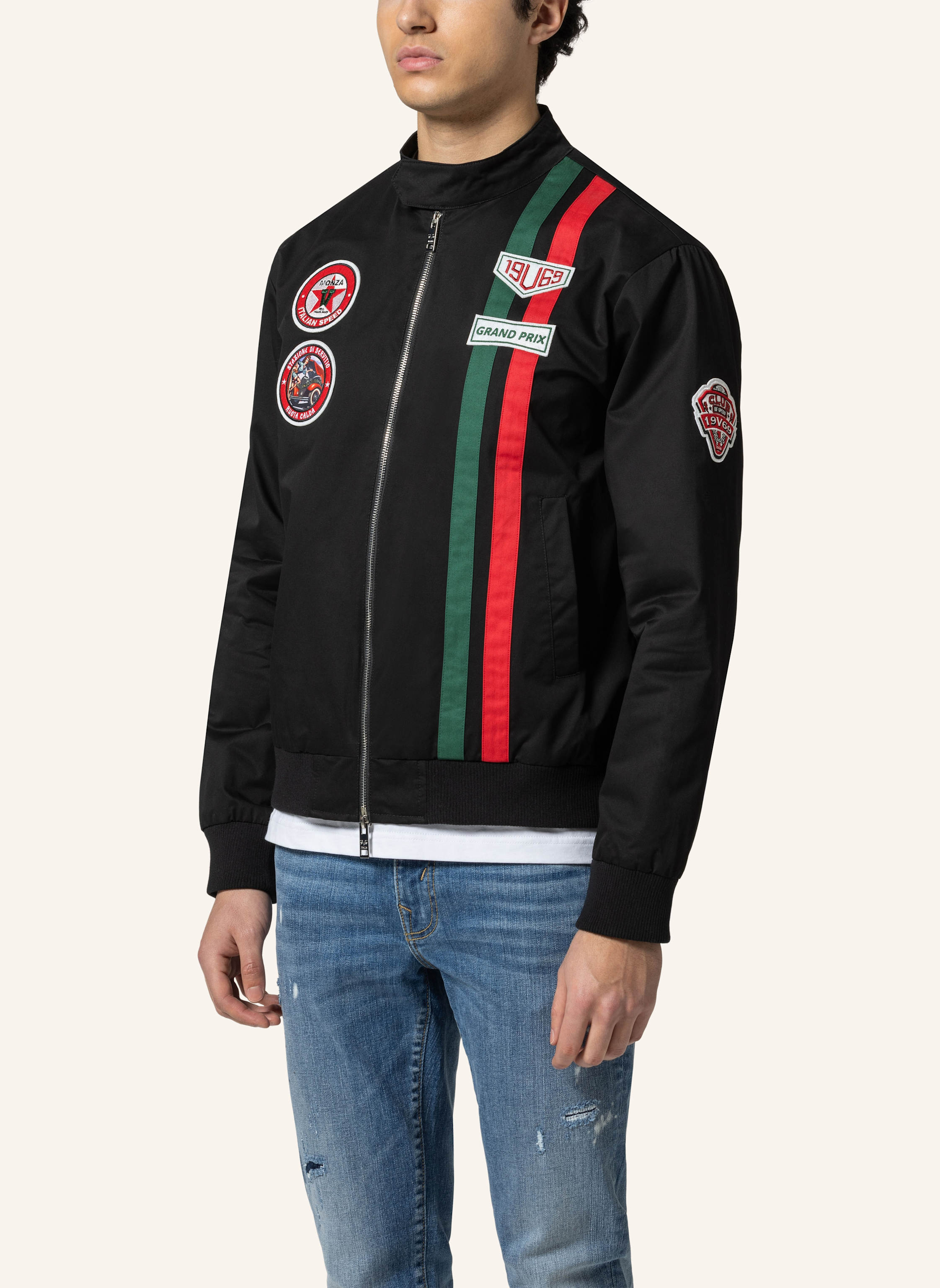 Thumbnail - 19V69 Italia Bomberjacke Panatta Racing schwarz
