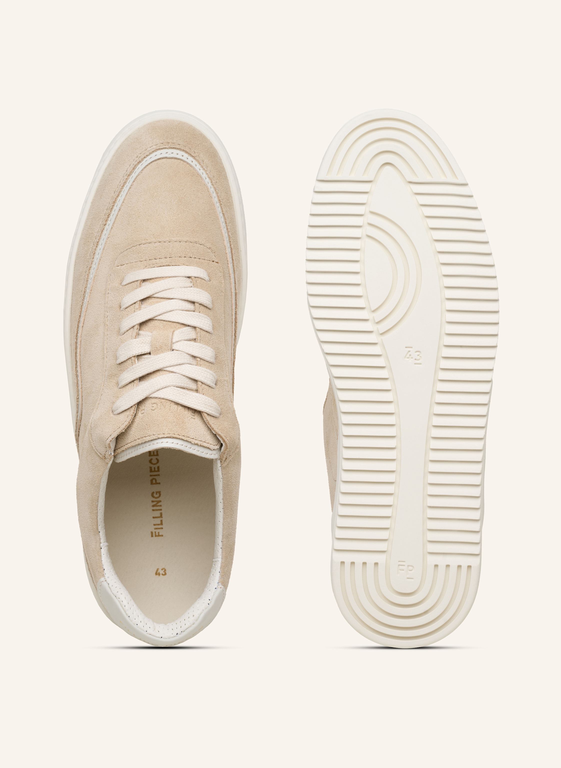 Thumbnail - Filling Pieces Sneaker Mondo Stack Suede beige