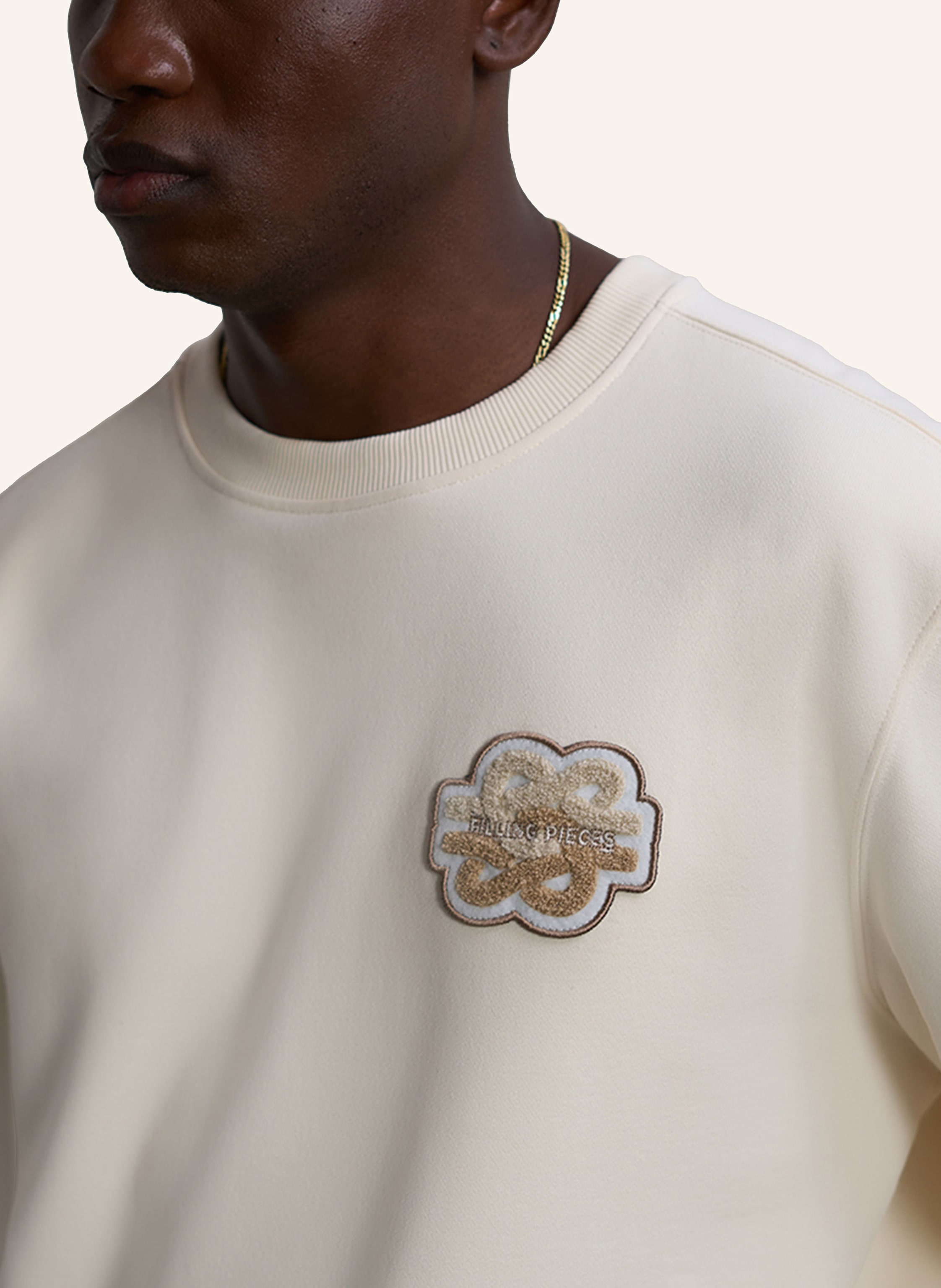 Thumbnail - Filling Pieces Sweatshirt Gowtu Tonal weiss