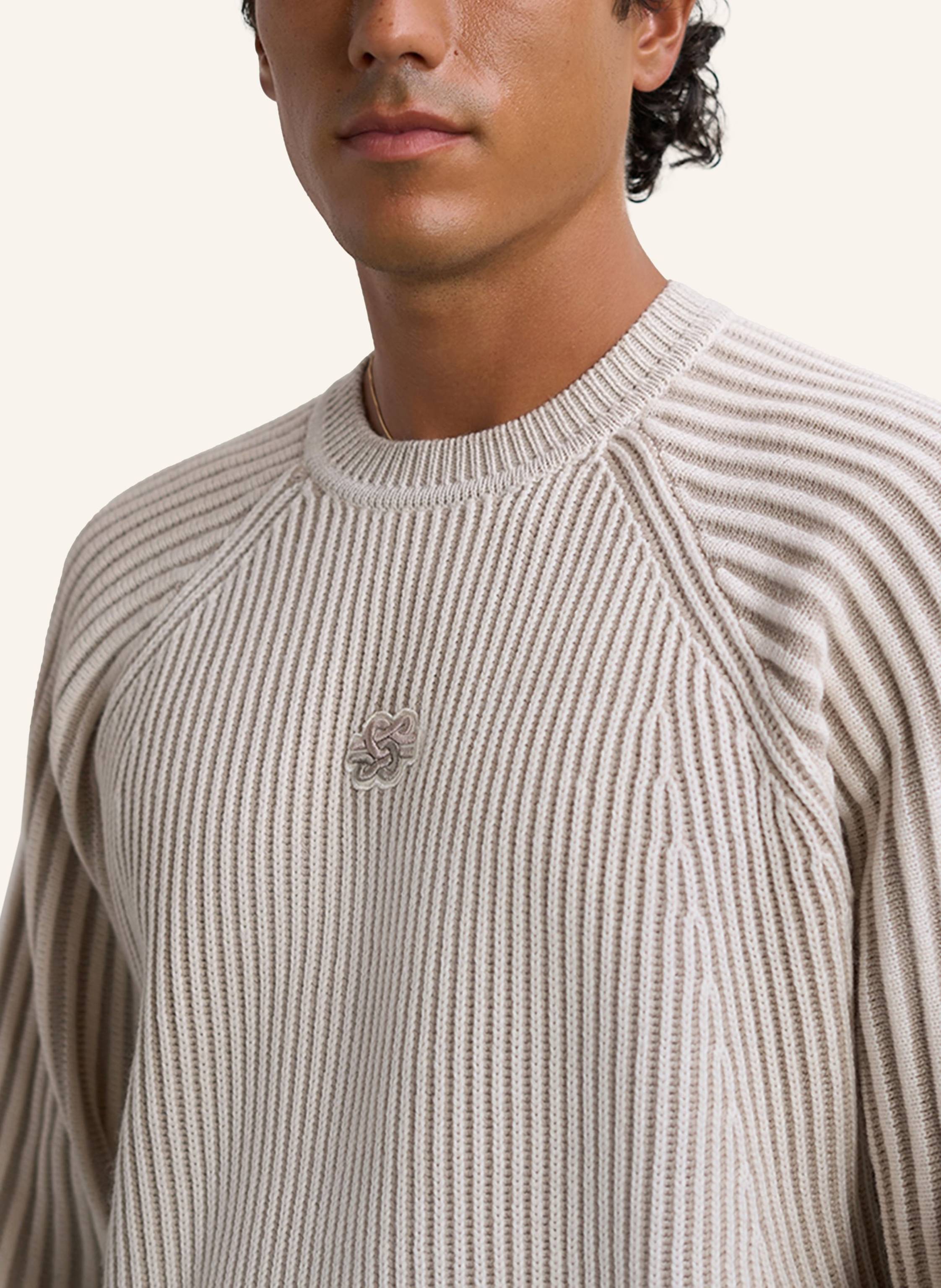 Thumbnail - Filling Pieces Knit Sweater Raglan weiss