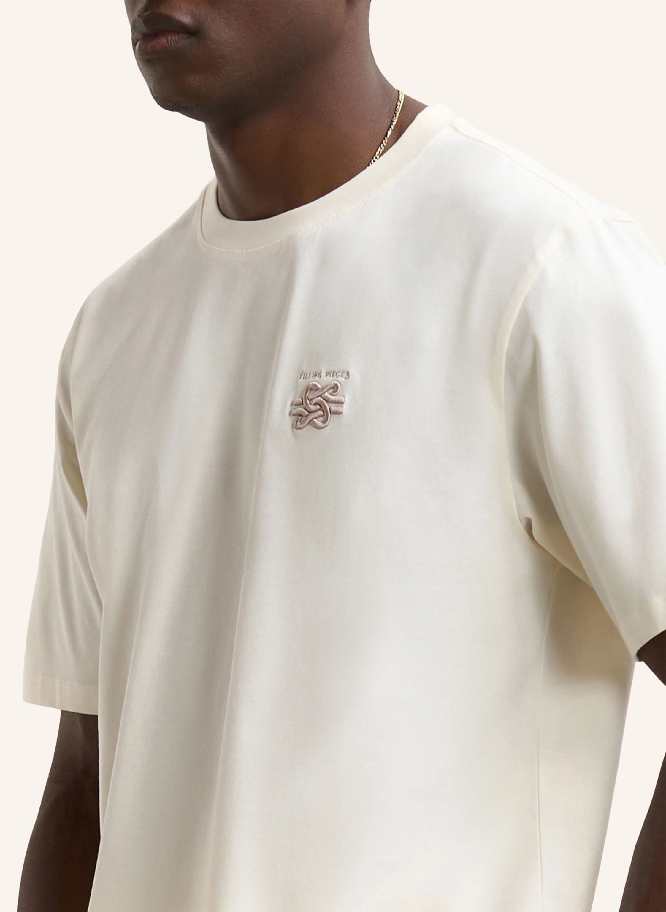 Thumbnail - Filling Pieces T-Shirt Embroidered Knot weiss