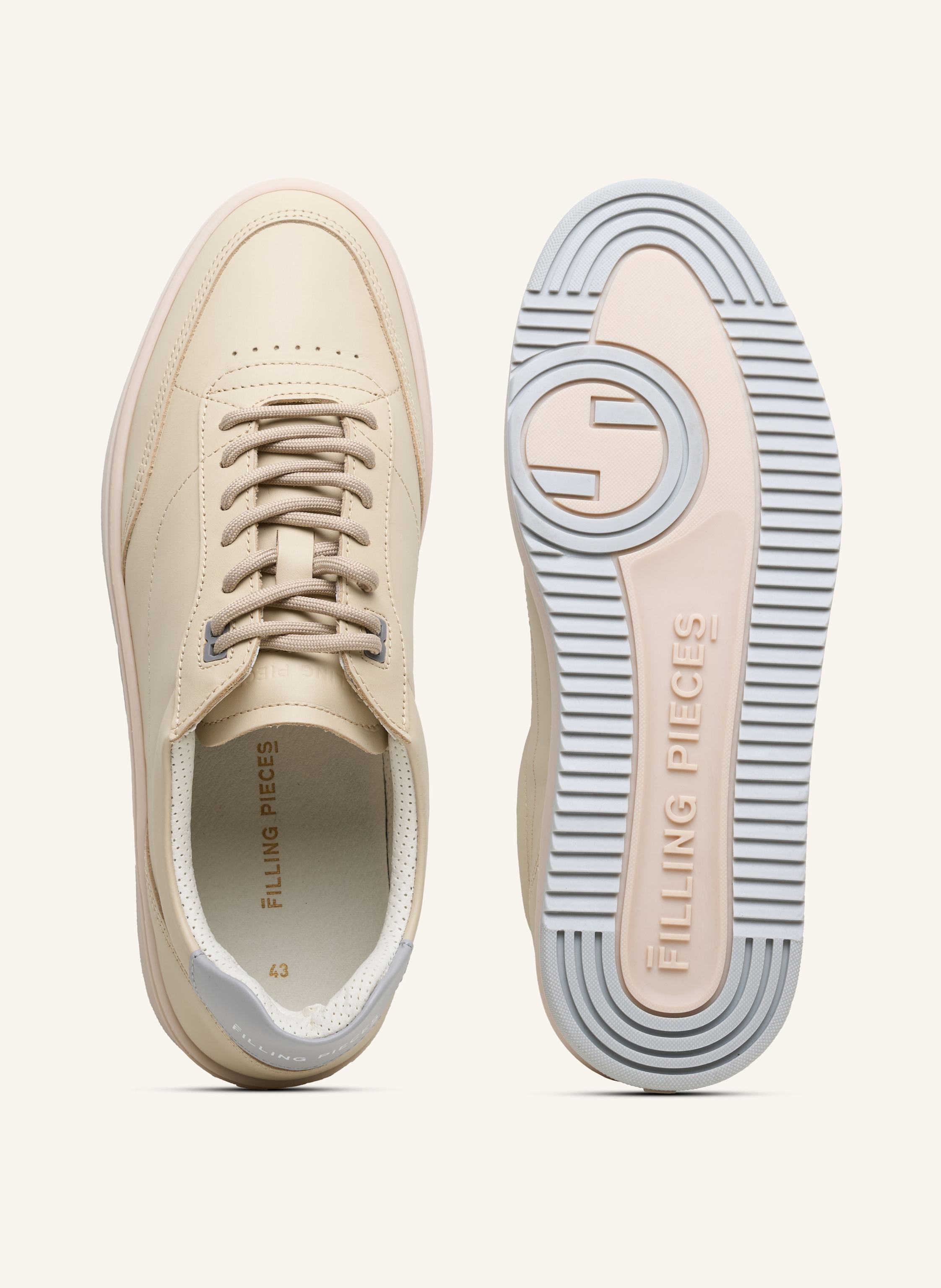 Thumbnail - Filling Pieces Sneaker Mondo Trim beige
