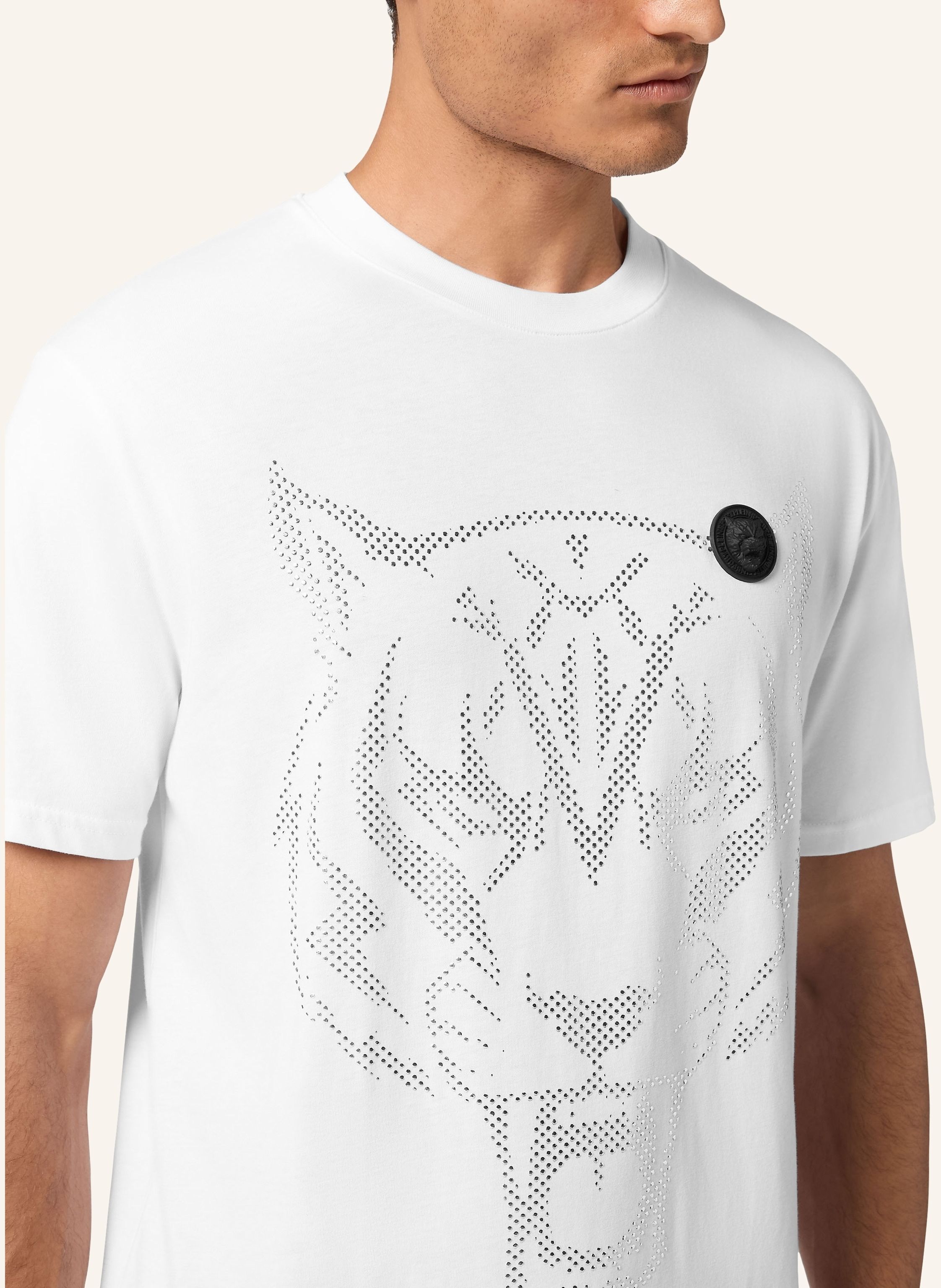Thumbnail - Plein Sport T-Shirt Tiger weiss