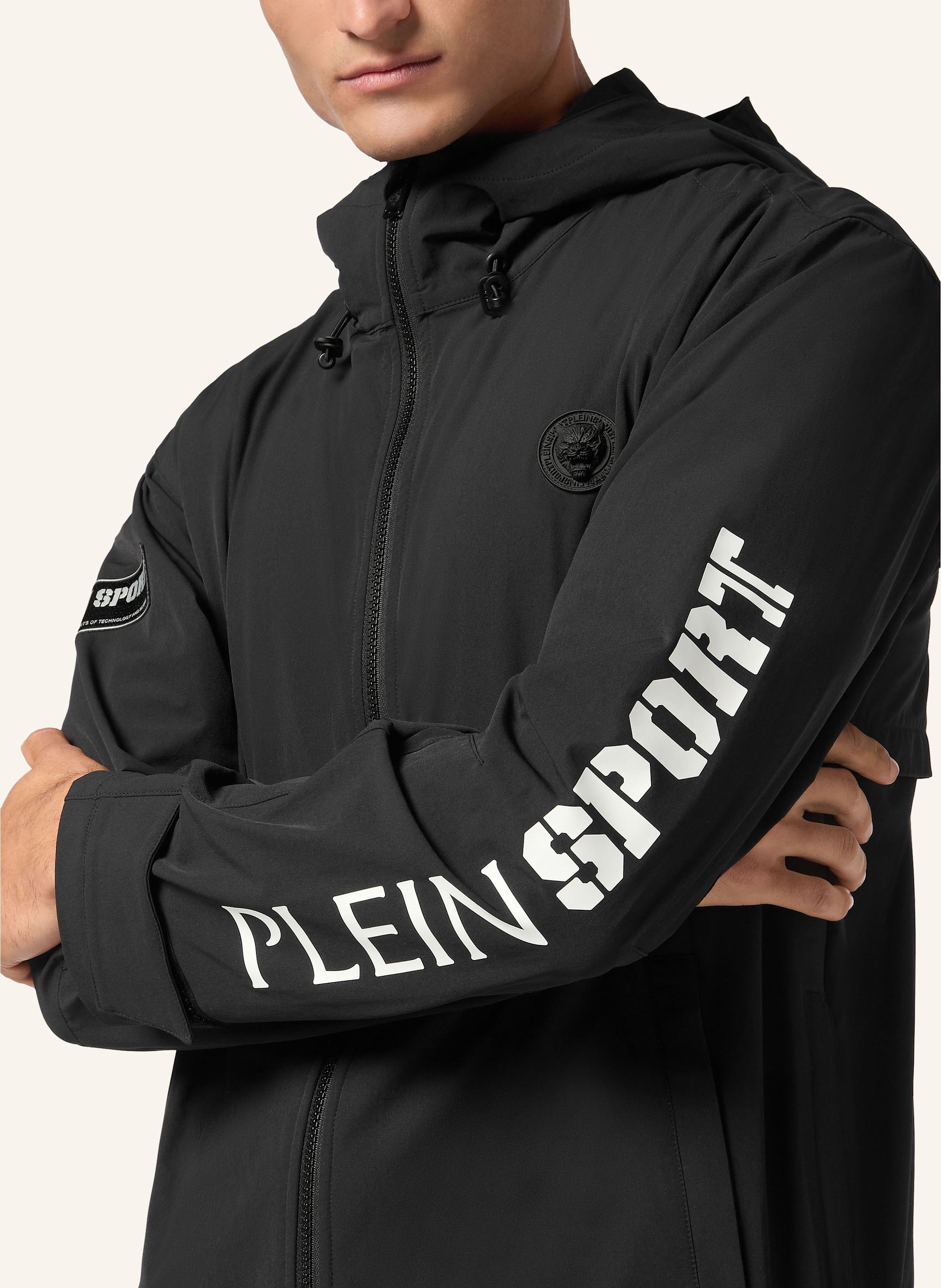 Thumbnail - Plein Sport Windbreaker Scratch schwarz