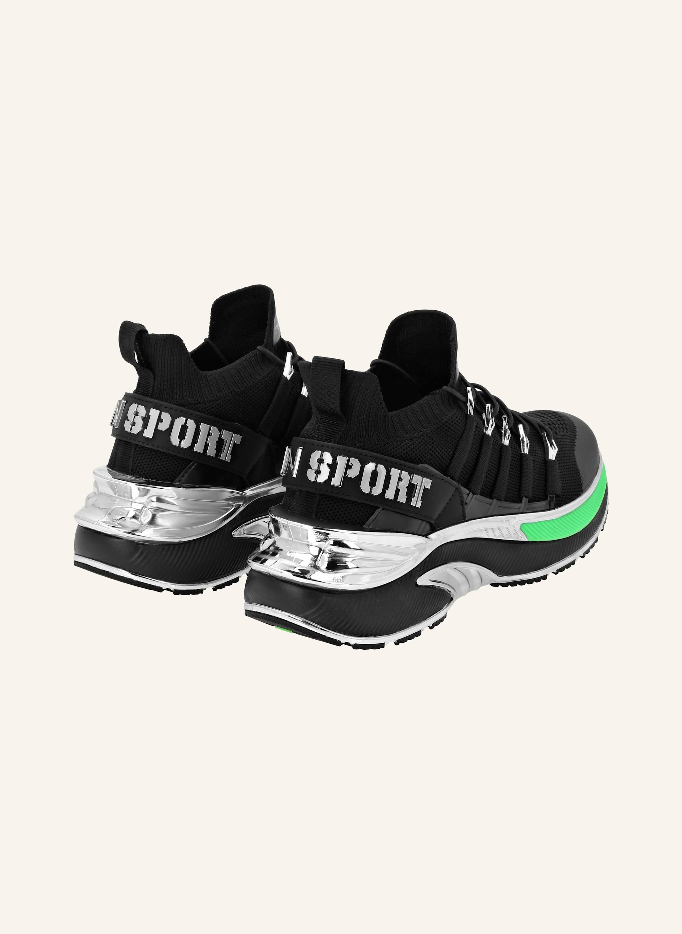 Thumbnail - Plein Sport Runner Sneaker Chrome Surfer schwarz