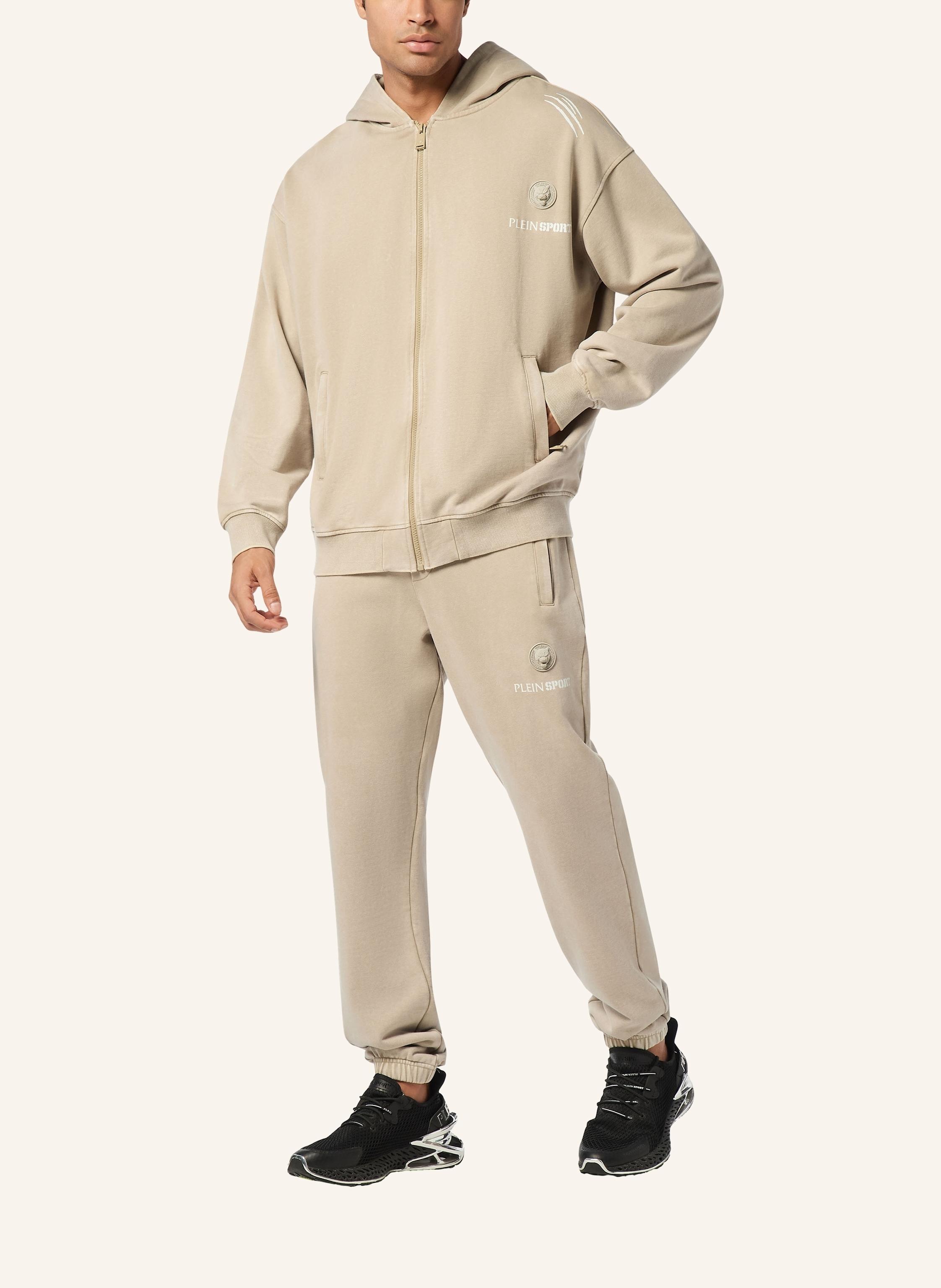 Thumbnail - Plein Sport Kapuzen-Sweatjacket beige