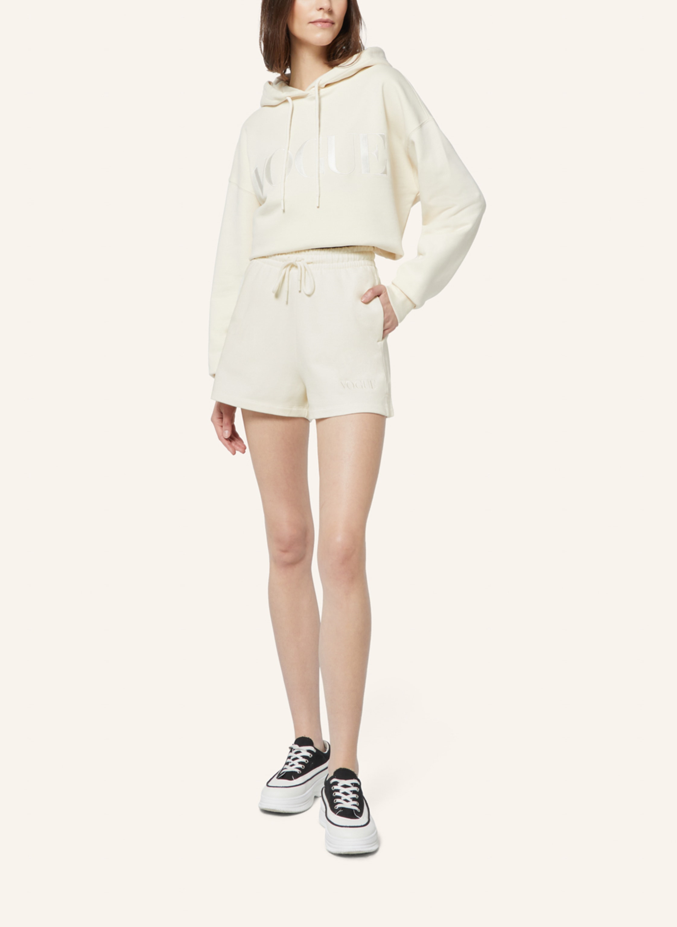 Thumbnail - Vogue Collection Sweatshorts beige