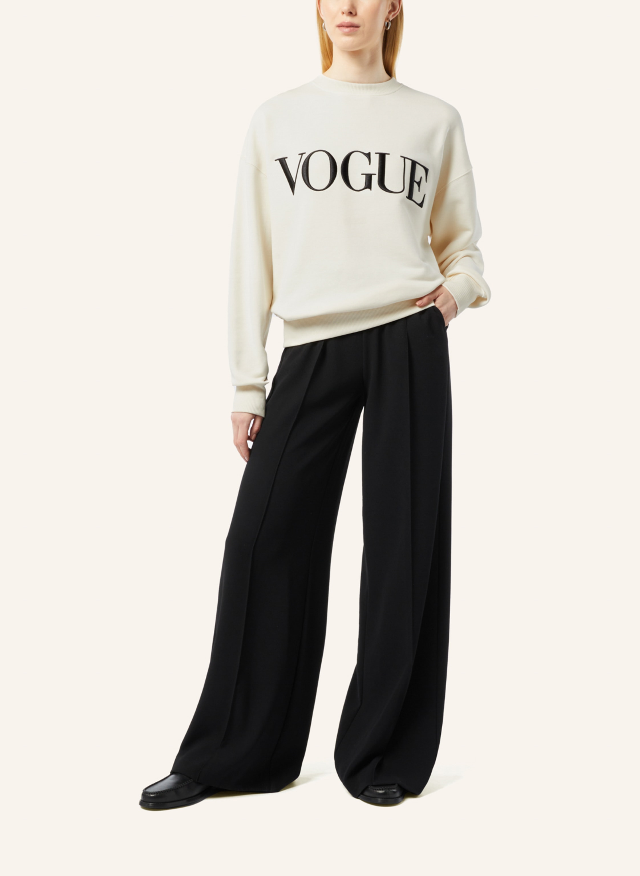 Thumbnail - Vogue Collection Sweatshirt beige