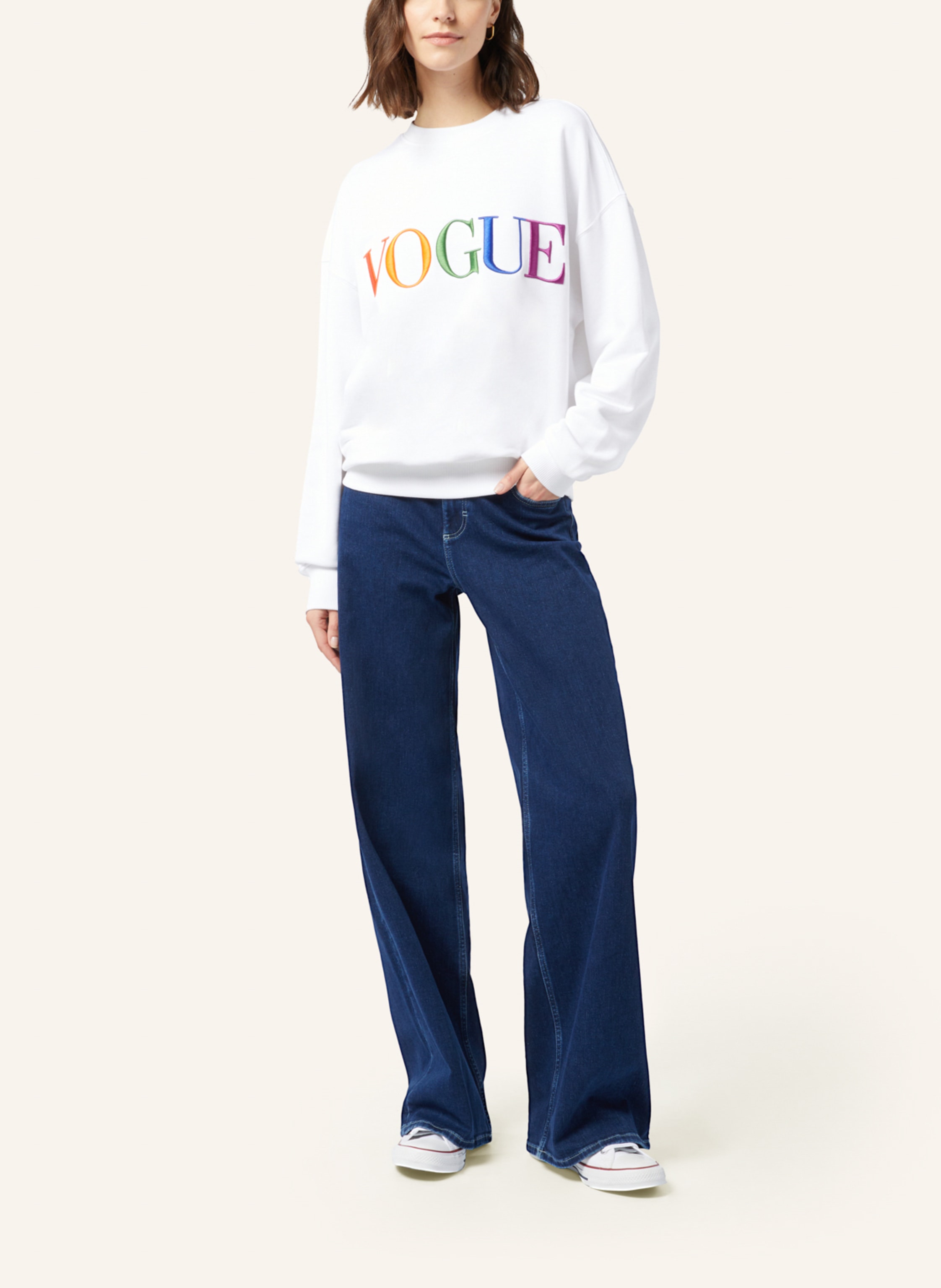 Thumbnail - Vogue Collection Sweatshirt weiss