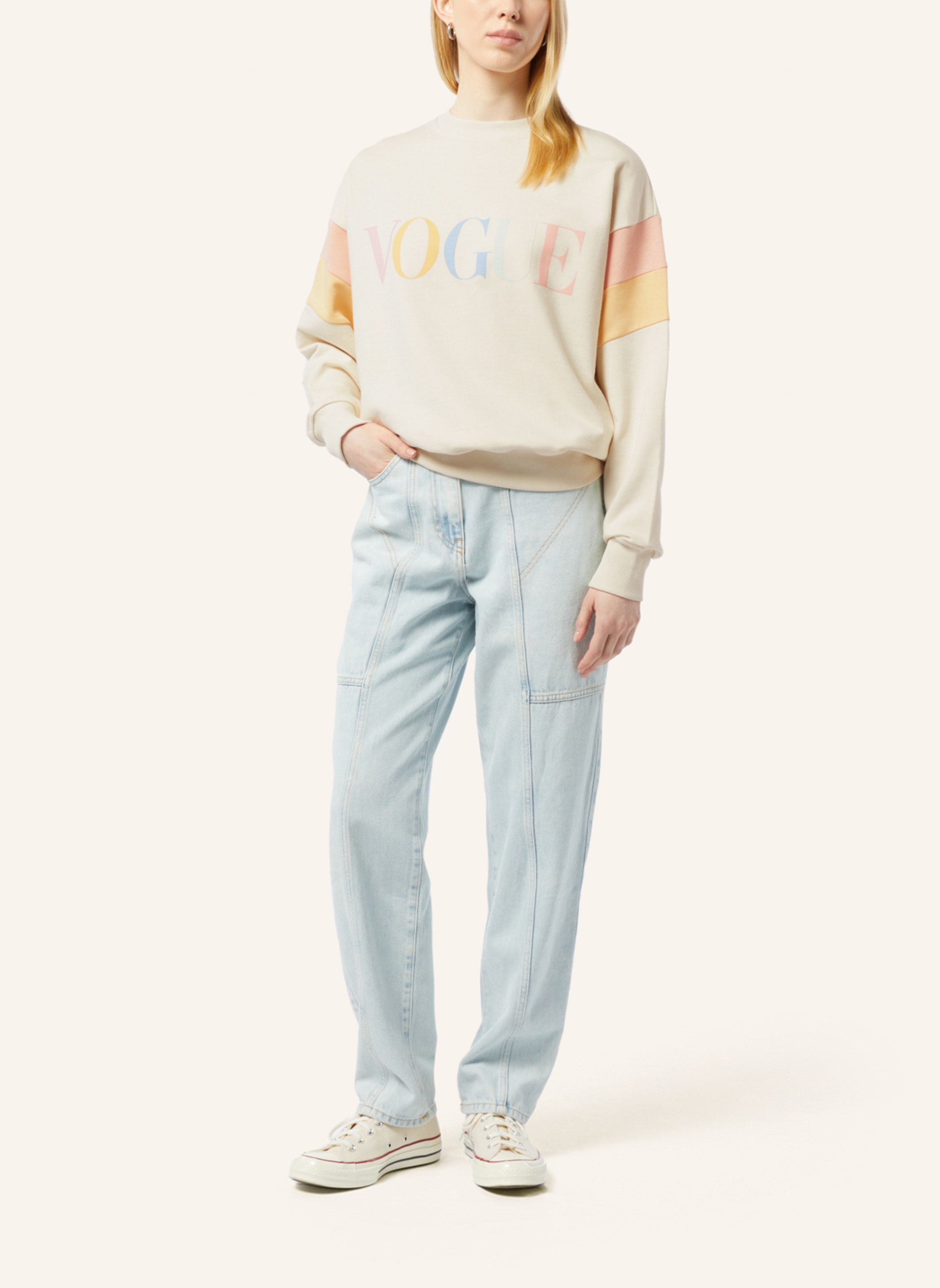 Thumbnail - Vogue Collection Sweatshirt beige