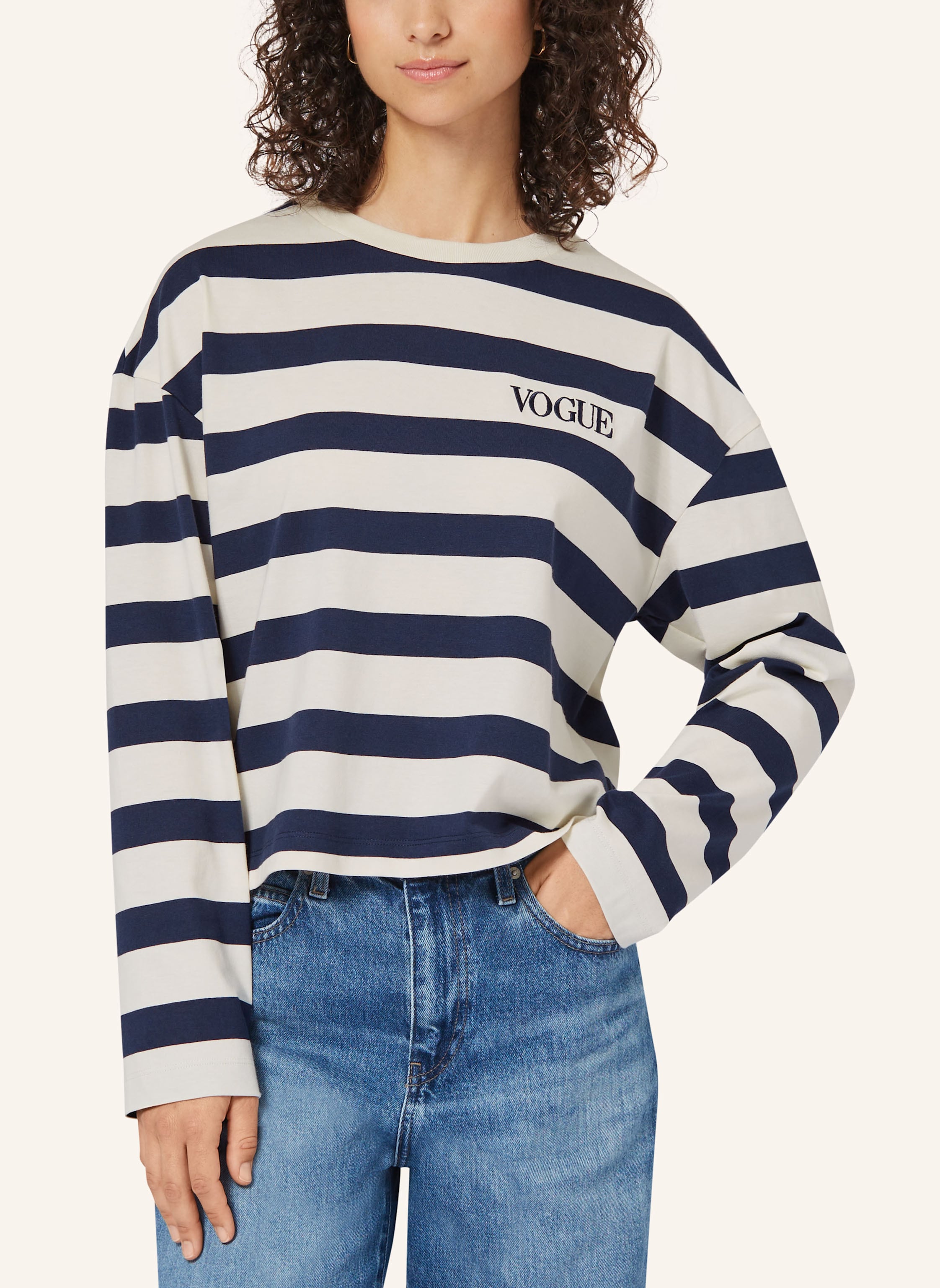 Thumbnail - Vogue Collection Longsleeve blau