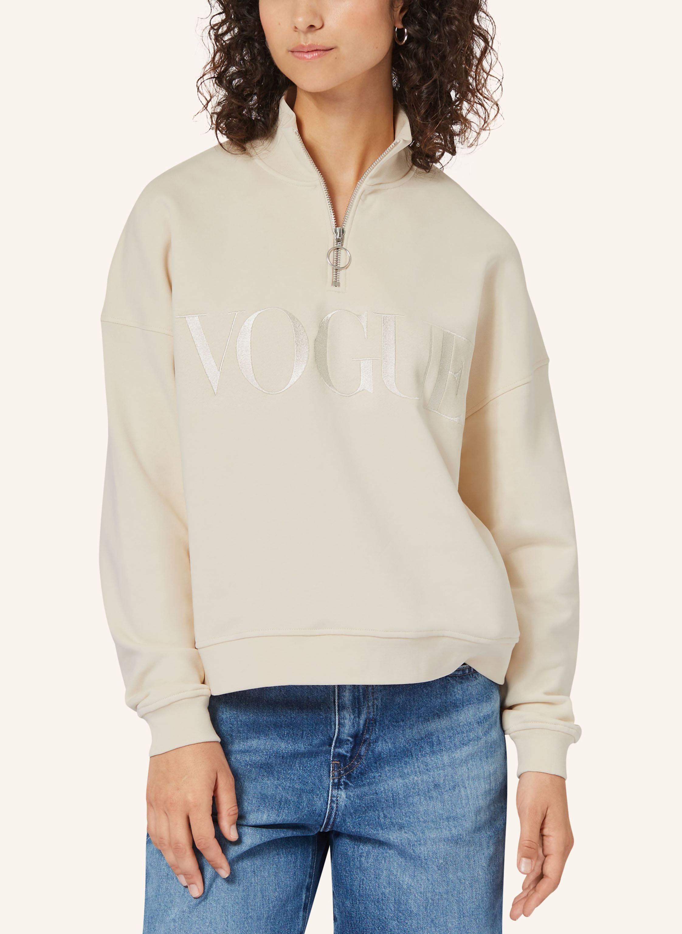 Thumbnail - Vogue Collection Sweatshirt beige