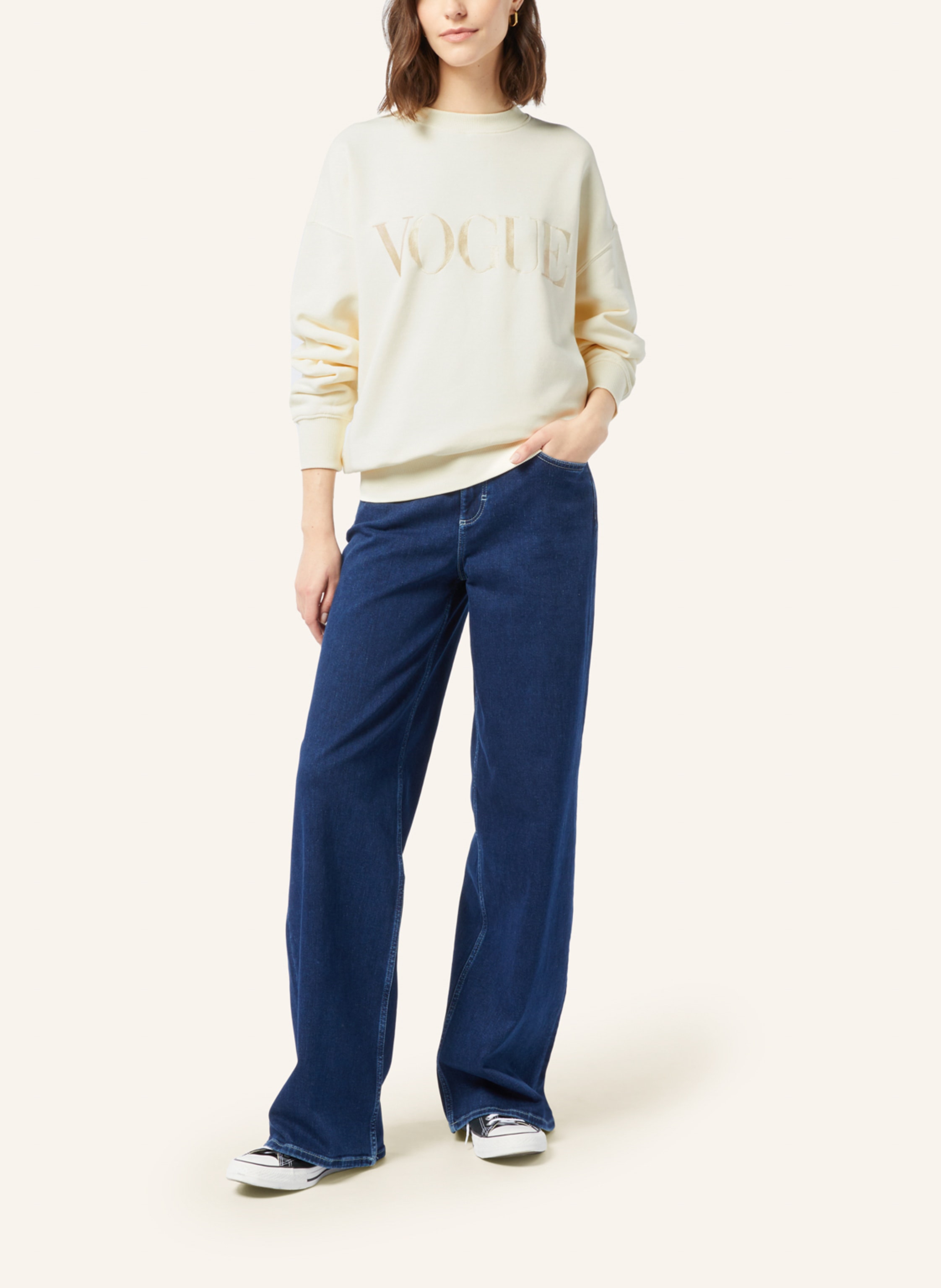 Thumbnail - Vogue Collection Sweatshirt beige