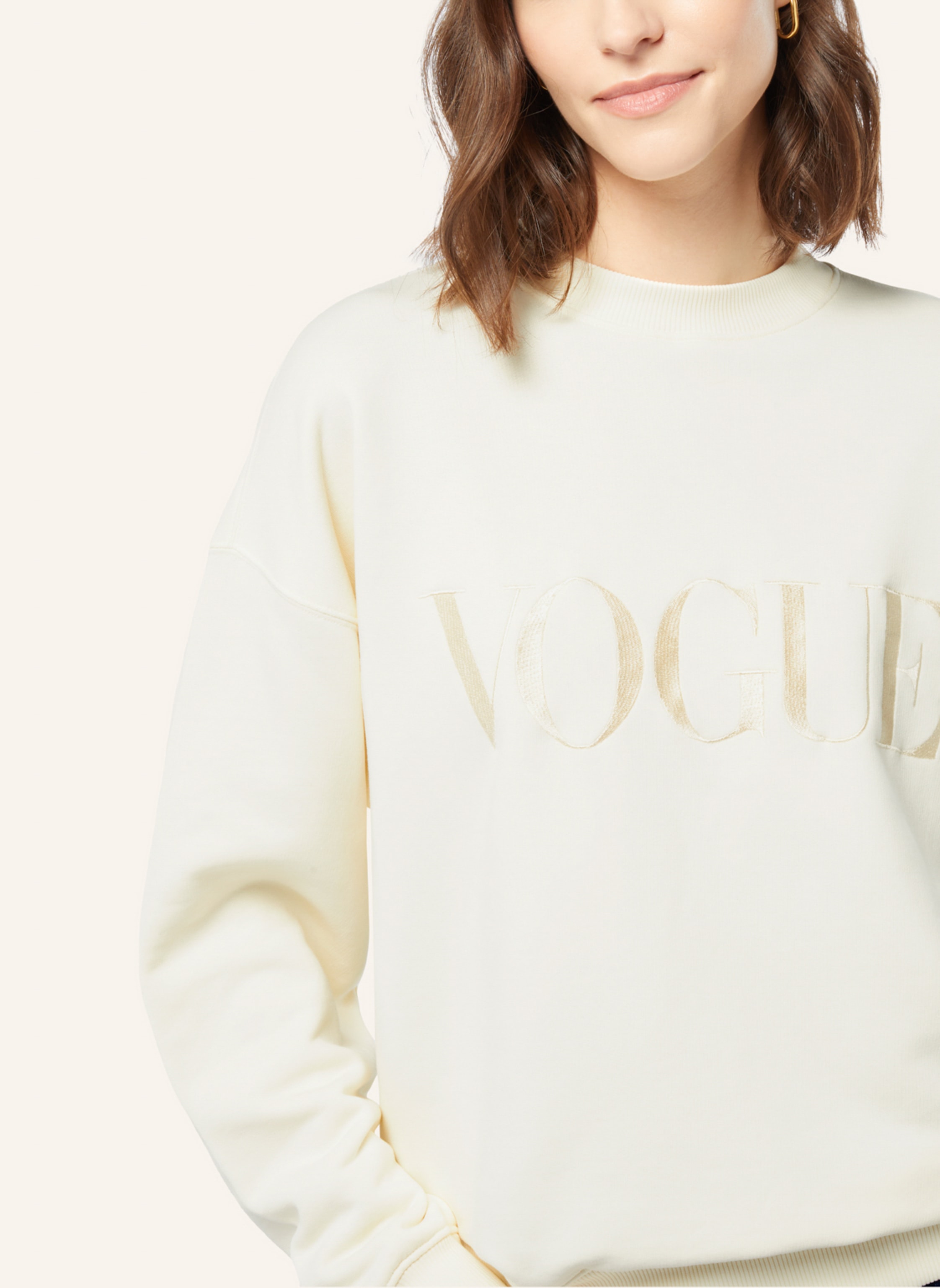 Thumbnail - Vogue Collection Sweatshirt beige
