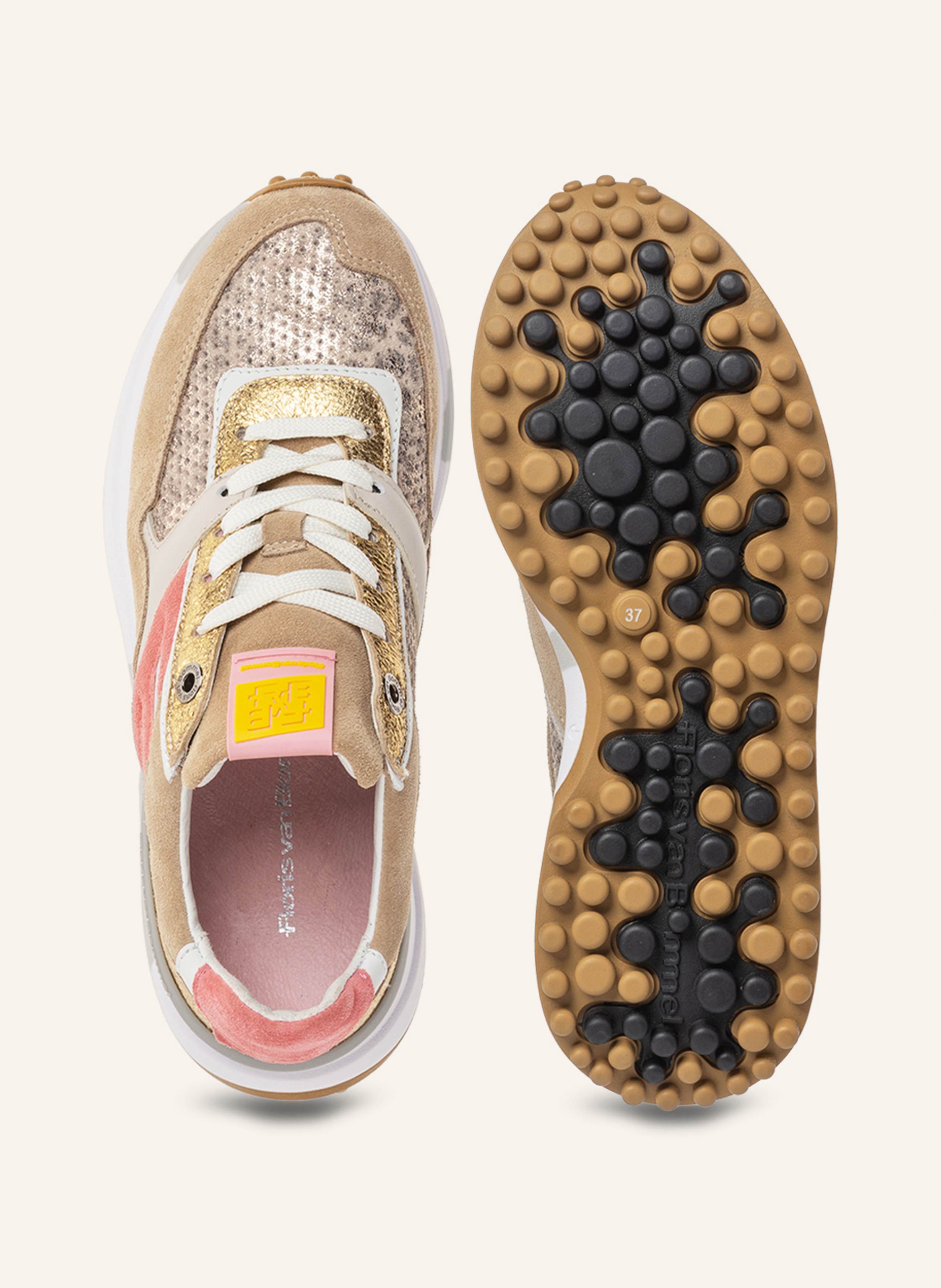 Thumbnail - Floris Van Bommel Sneaker Noppi 36 gold
