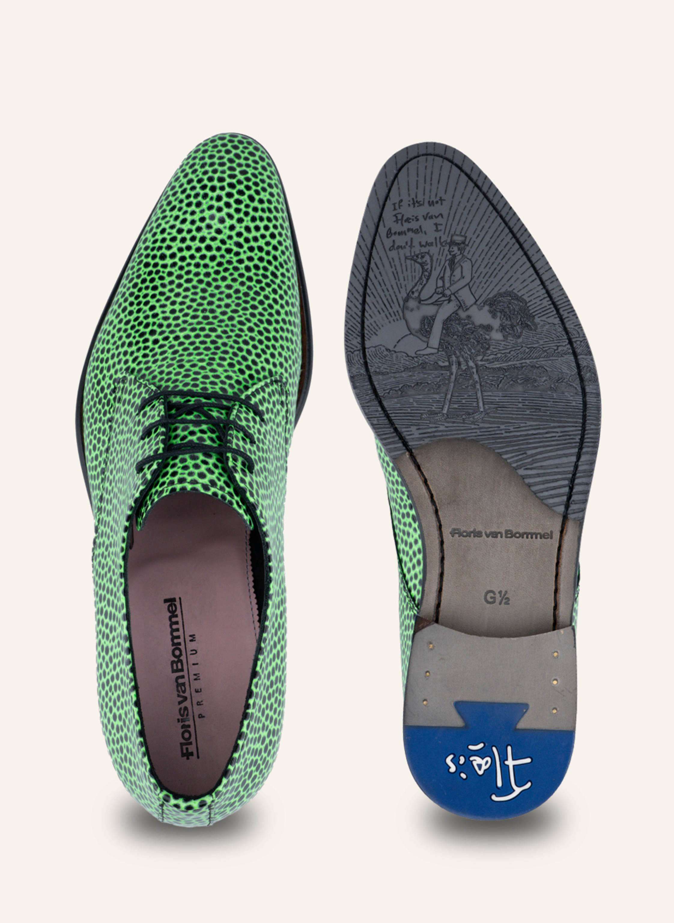 Thumbnail - Floris Van Bommel Schnürschuh De Stapper 20 gruen