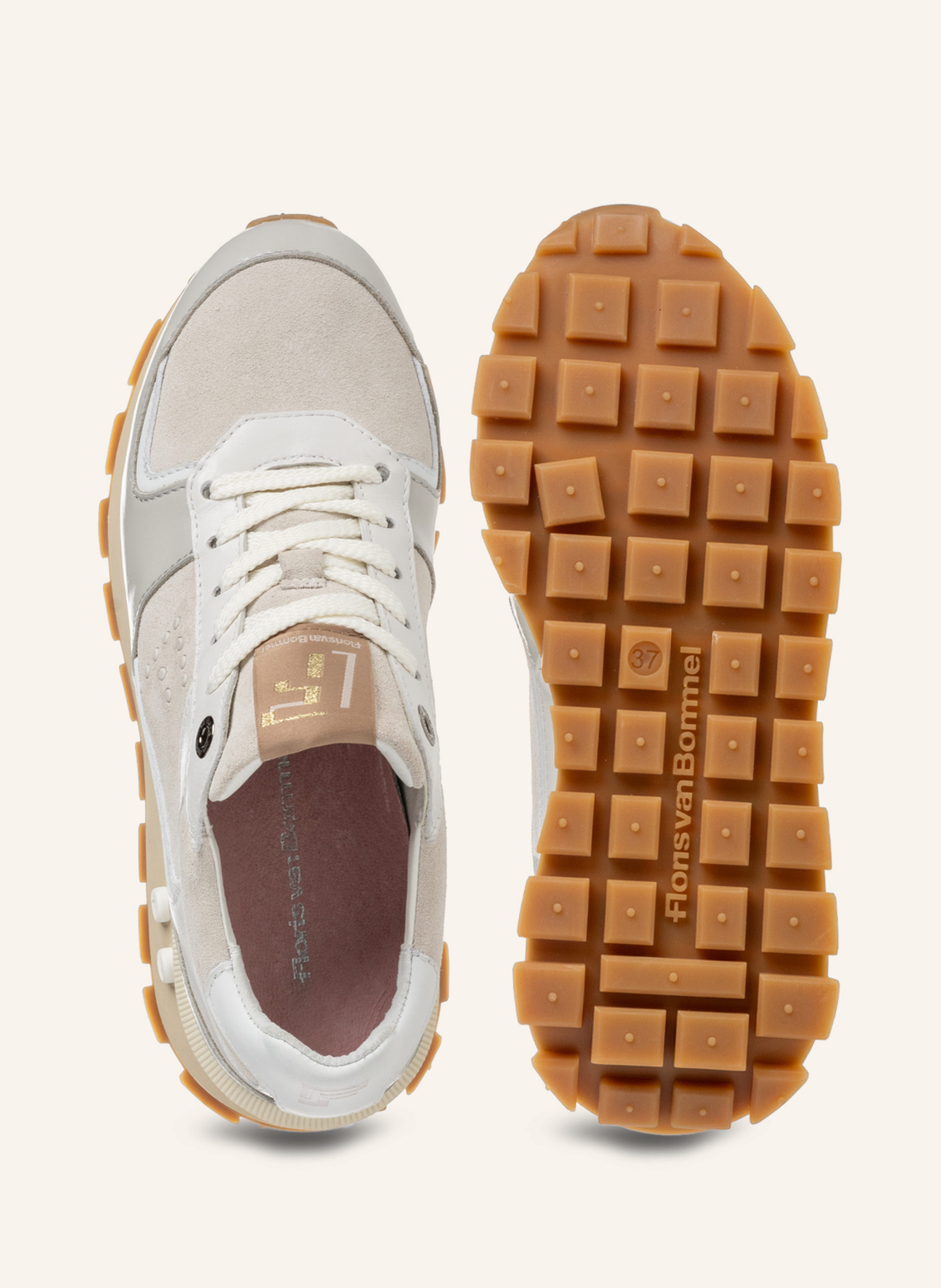 Thumbnail - Floris Van Bommel Sneaker Blokki 05 beige