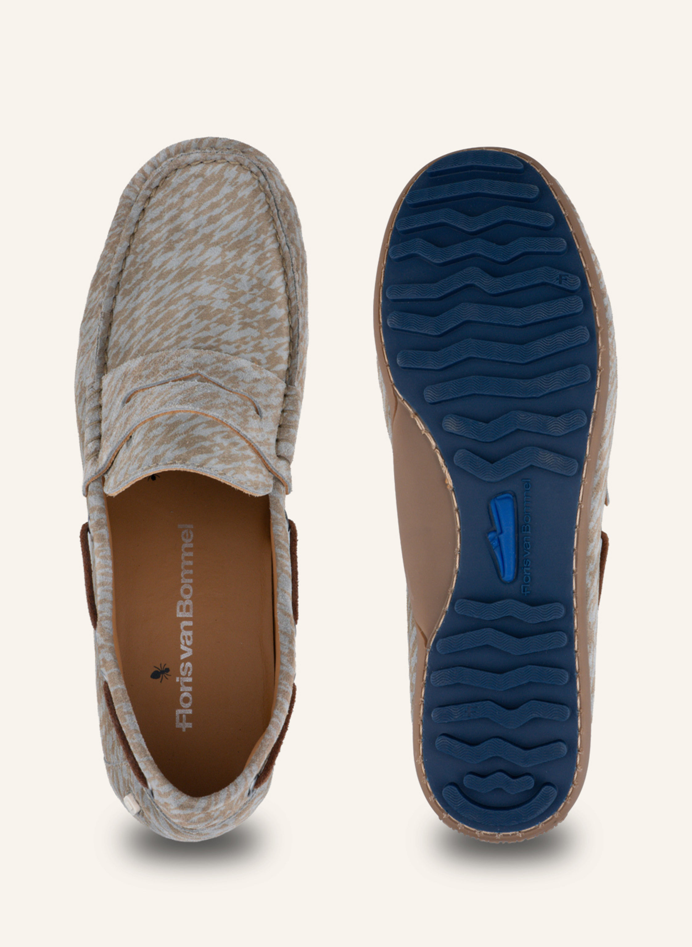 Thumbnail - Floris Van Bommel Mokassins De Drijver 02 grau