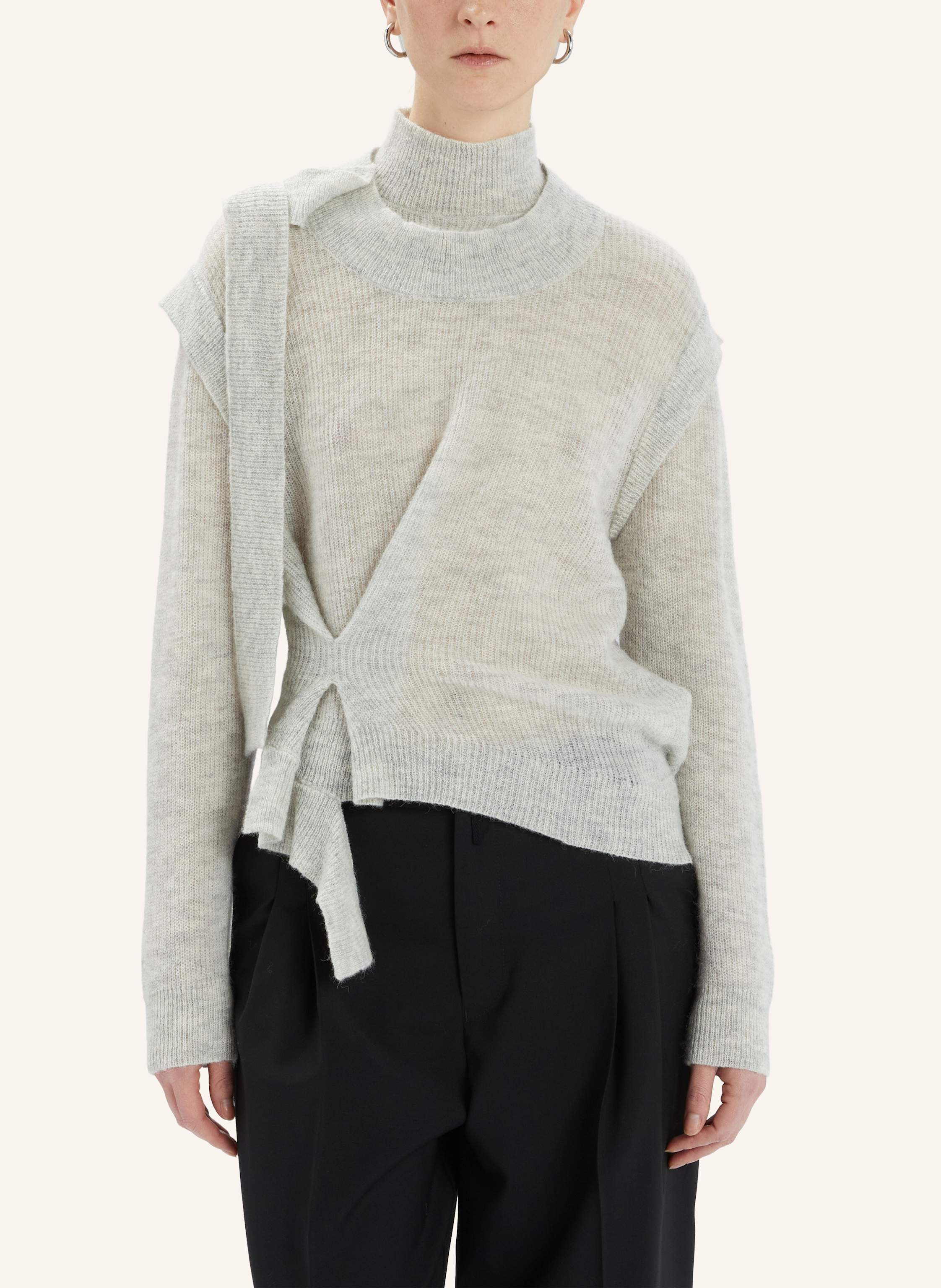Thumbnail - High Rollkragenpullover Clipper grau