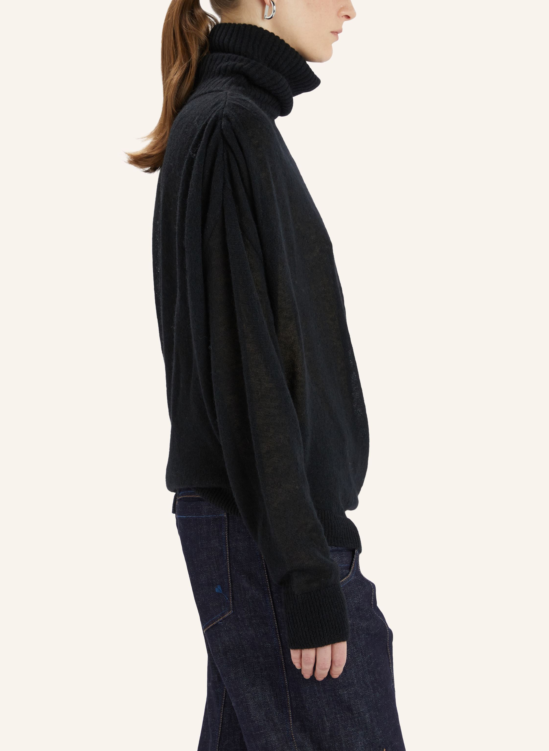 Thumbnail - High Rollkragenpullover Circlet schwarz