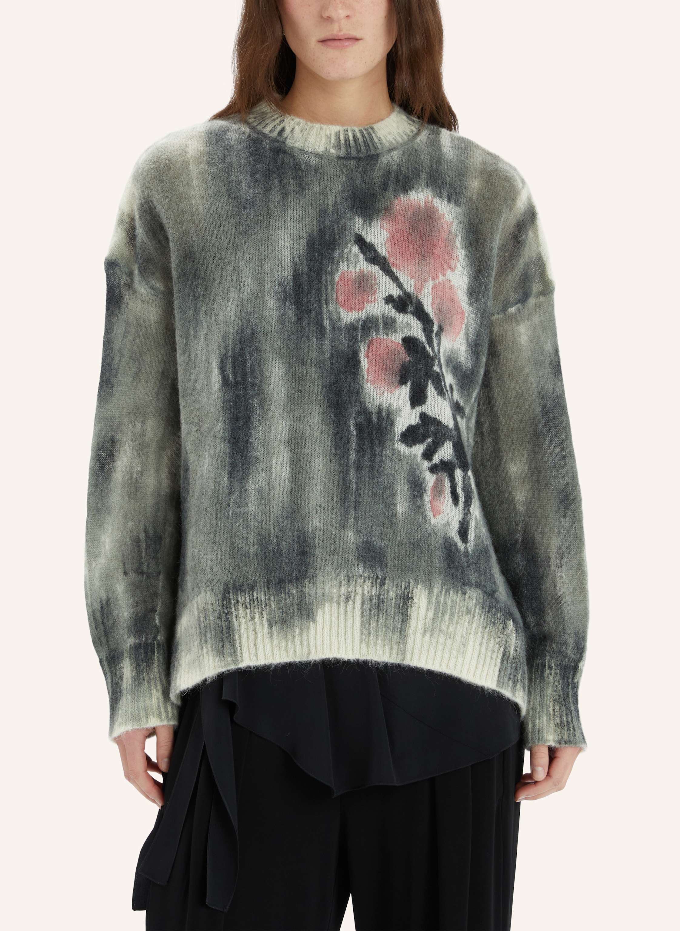 Thumbnail - High Pullover Neutron Mit Mohair Und Alpaka grau