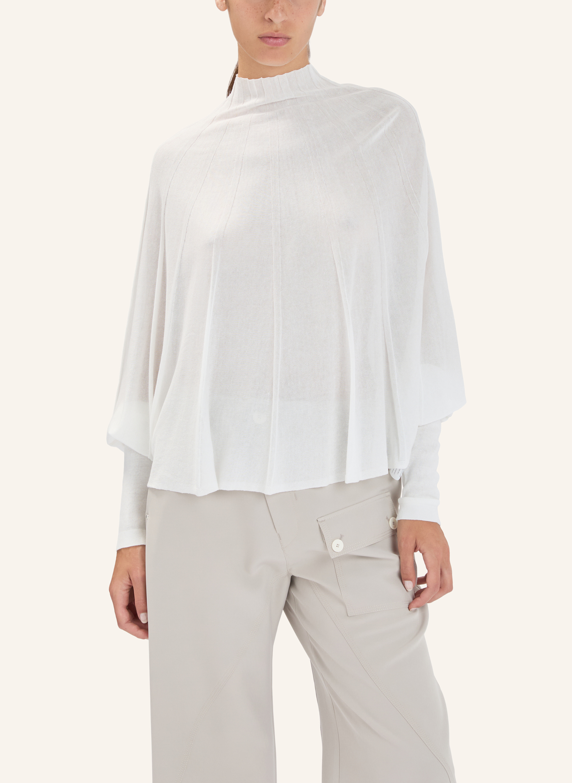 Thumbnail - High Strickpullover Up-Date weiss