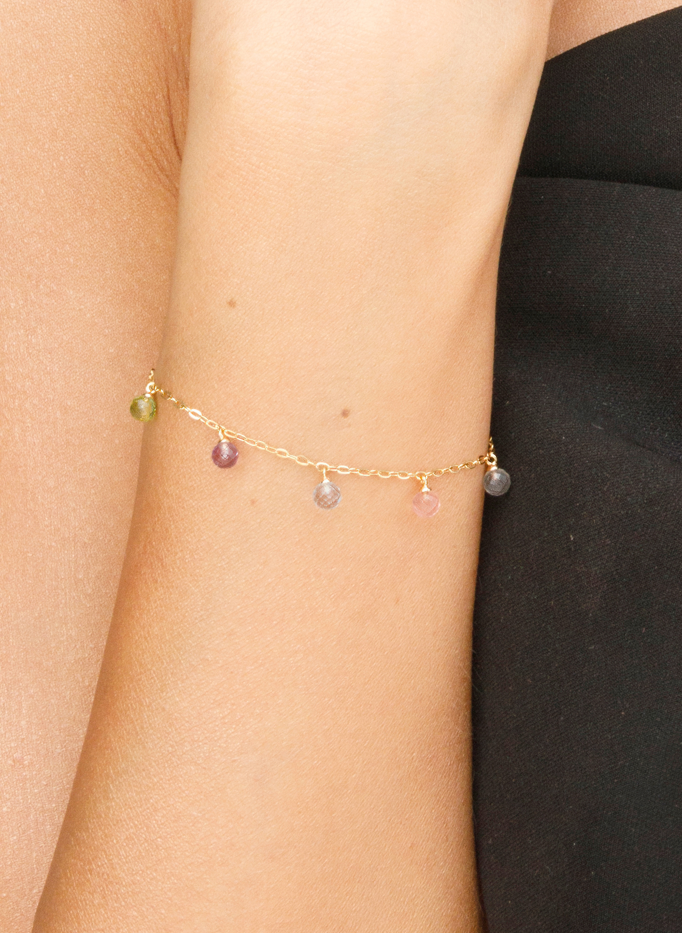 Thumbnail - Leaf Armband Sweet Gems Aus 14 Karat Gelbgold gold