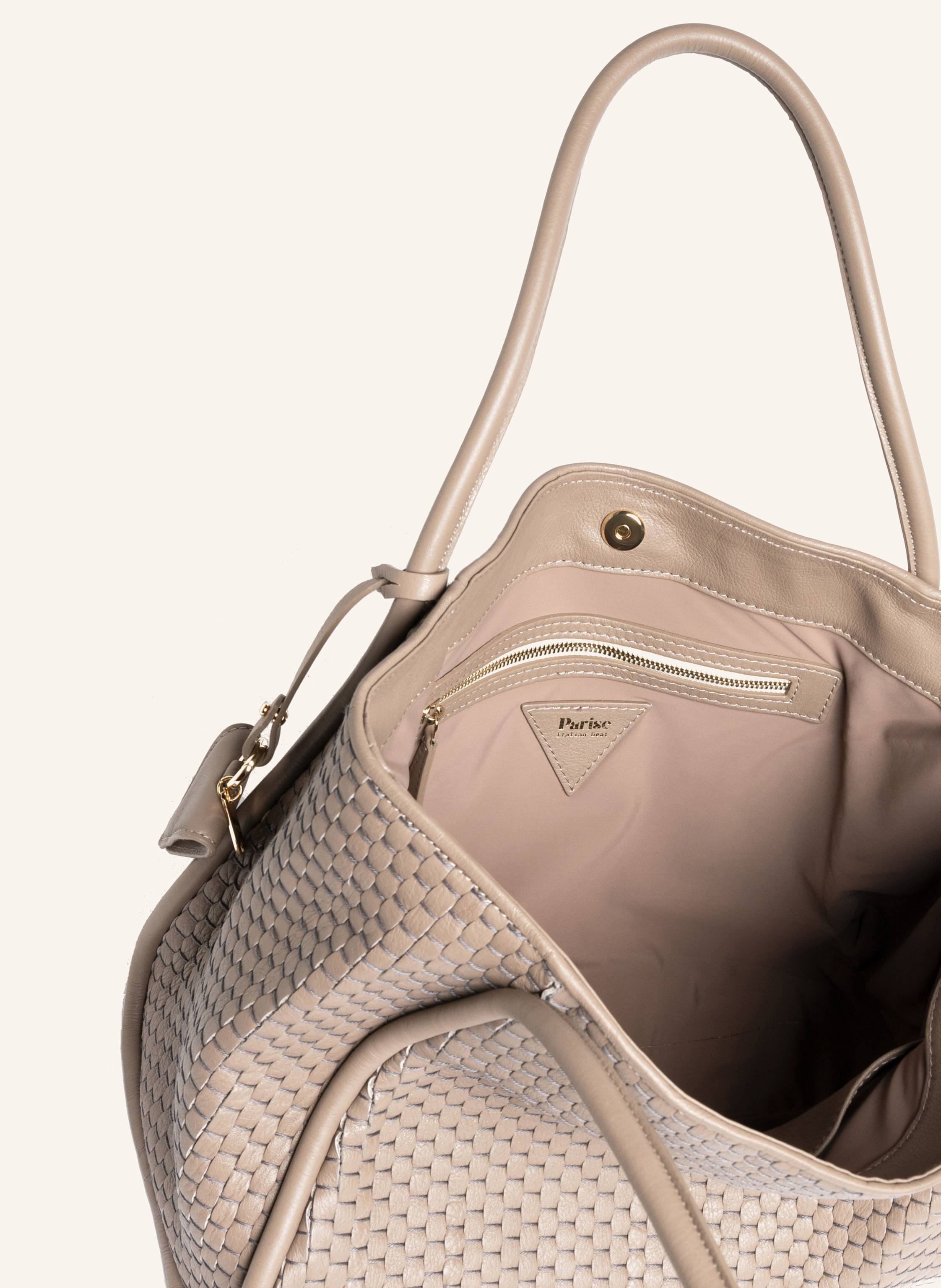 Thumbnail - Parise Handtasche '09' Röhrenförmig Ohne Fransen beige